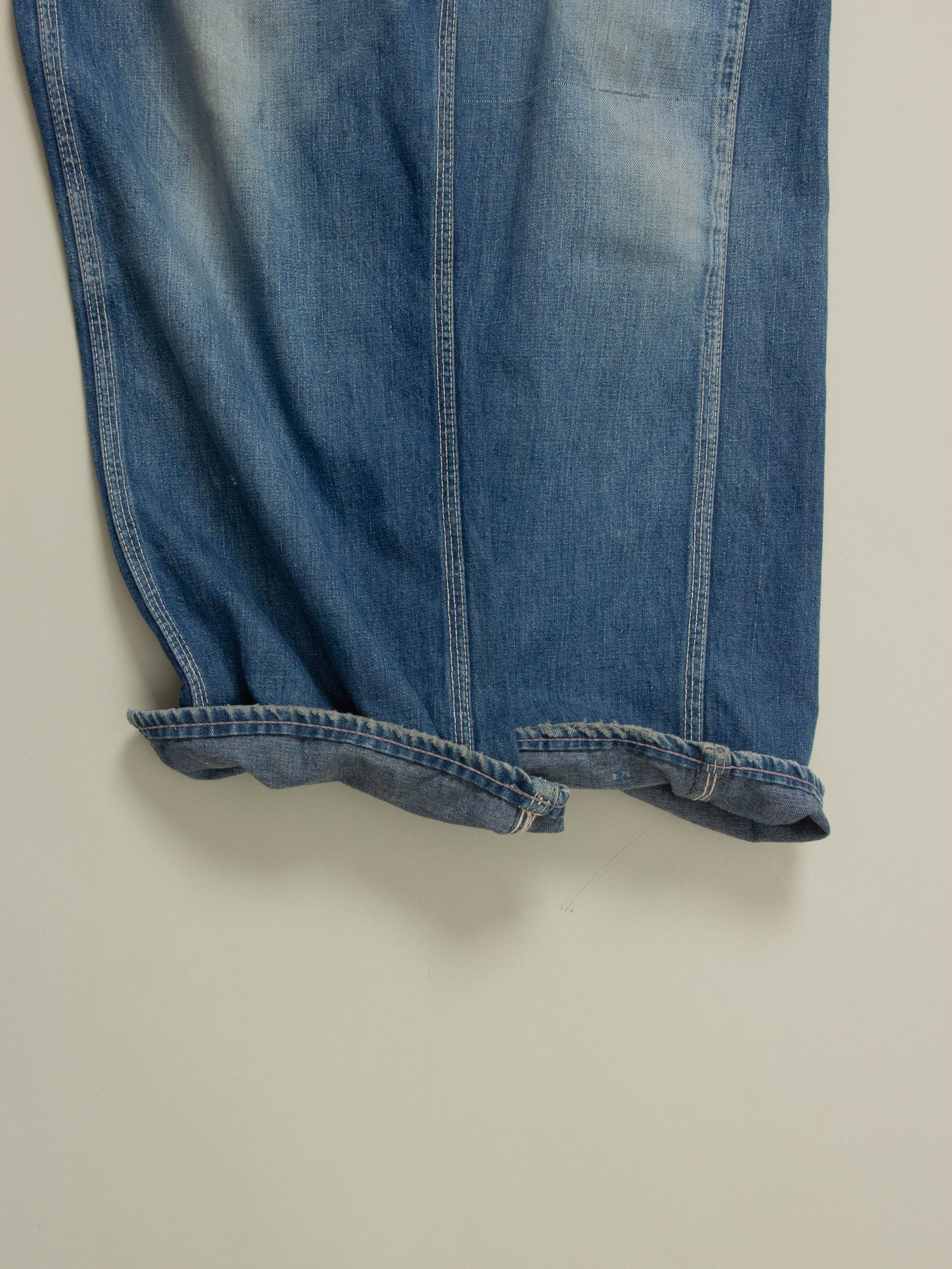Vtg 1950s Duck Head Denim Overalls (S) - Image 7