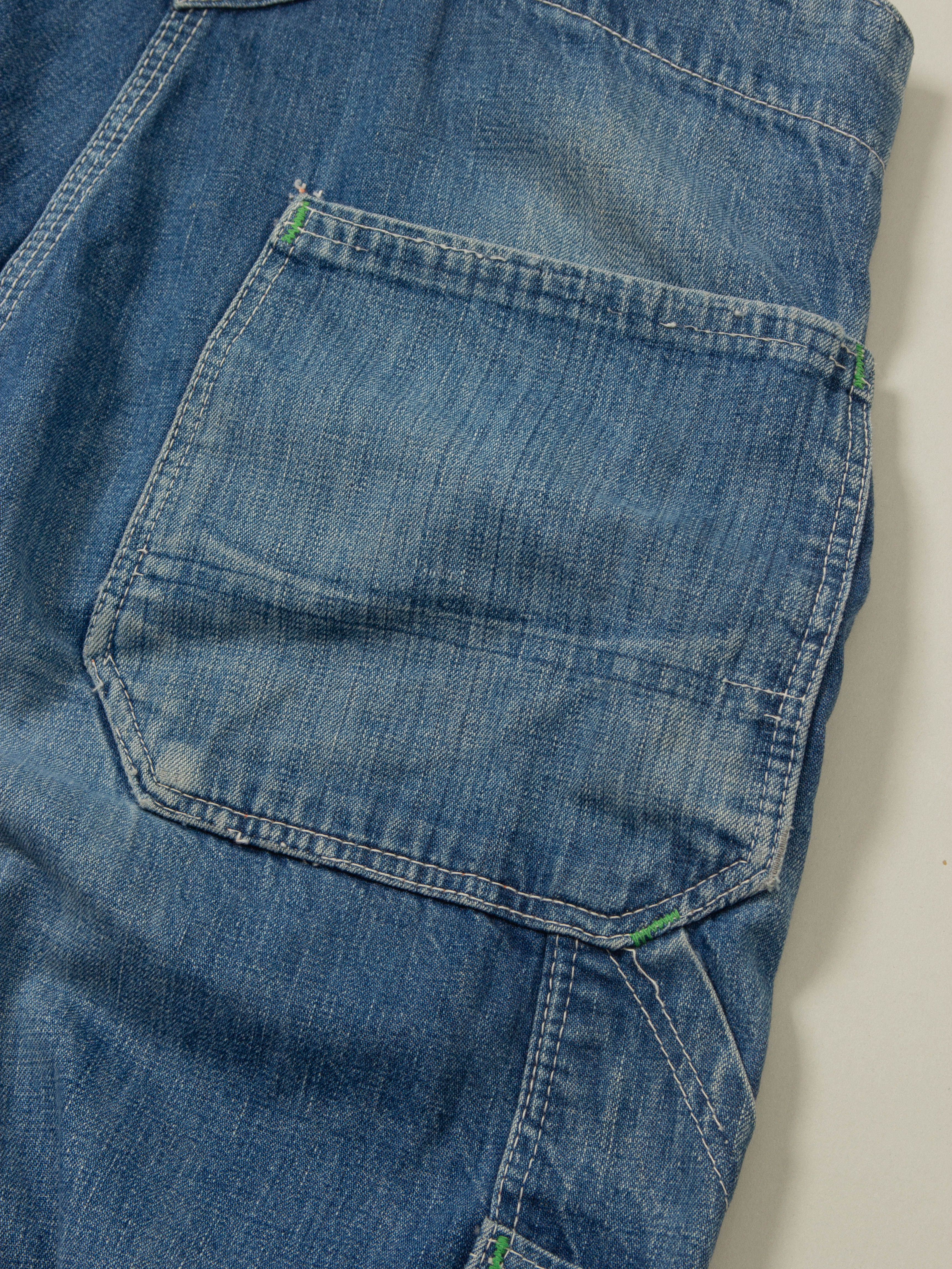 Vtg 1950s Duck Head Denim Overalls (S) - Image 9