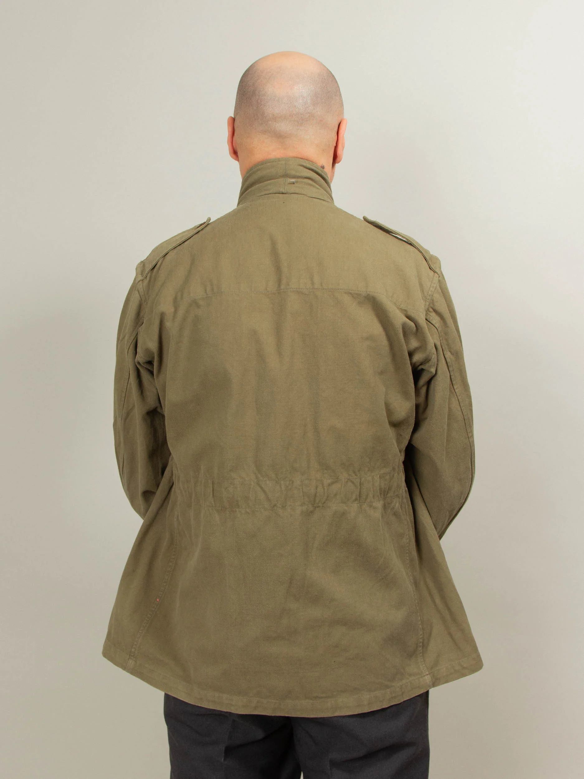 Vtg 1950s French Army M-47 Field Jacket - Image 11