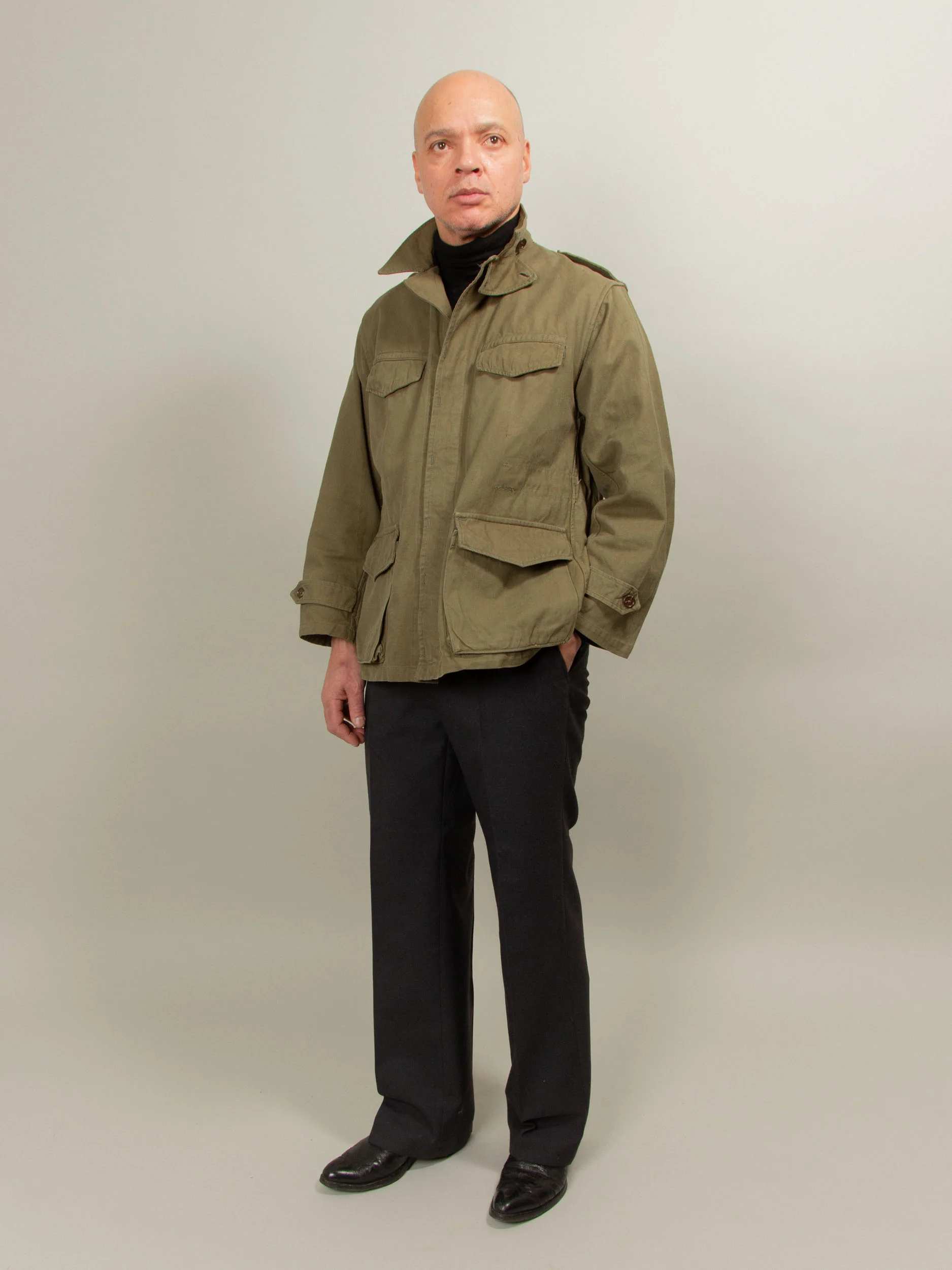 Vtg 1950s French Army M-47 Field Jacket - Image 13