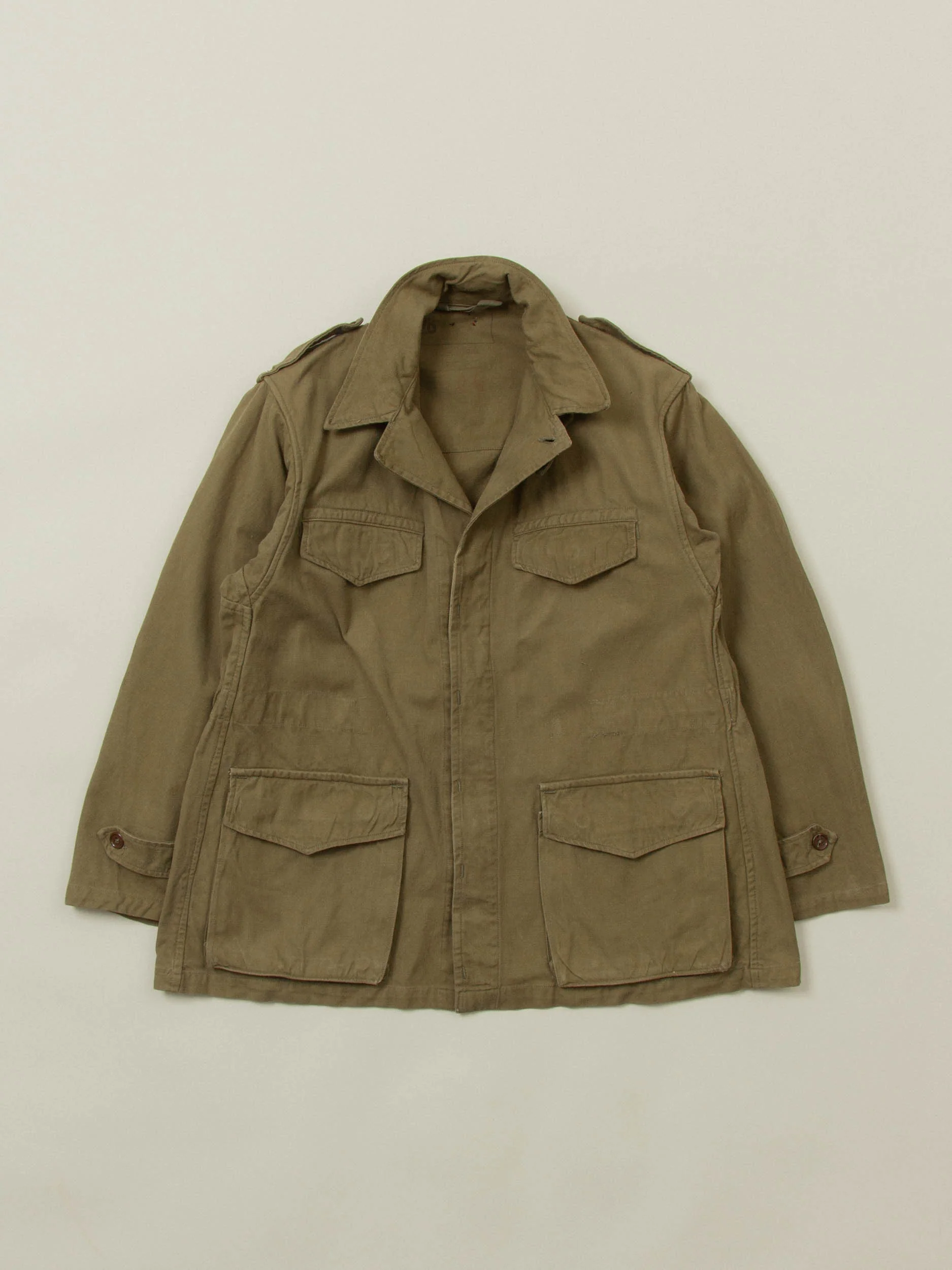 Vtg 1950s French Army M-47 Field Jacket - Image 2
