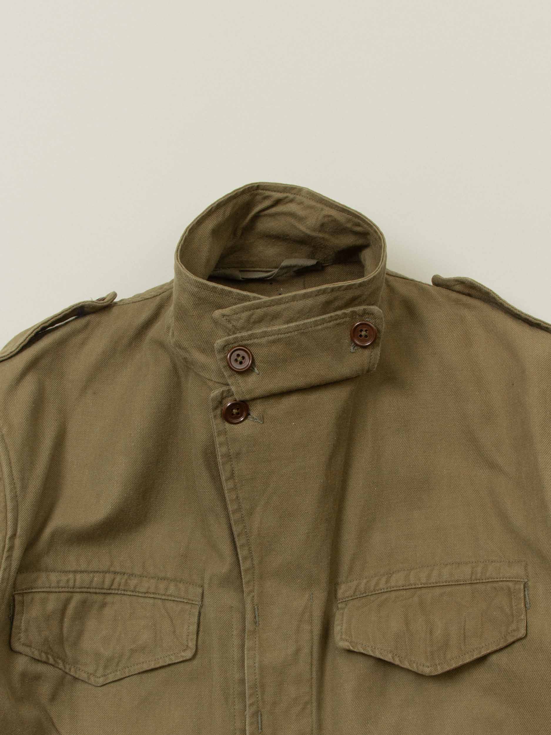Vtg 1950s French Army M-47 Field Jacket - Image 5