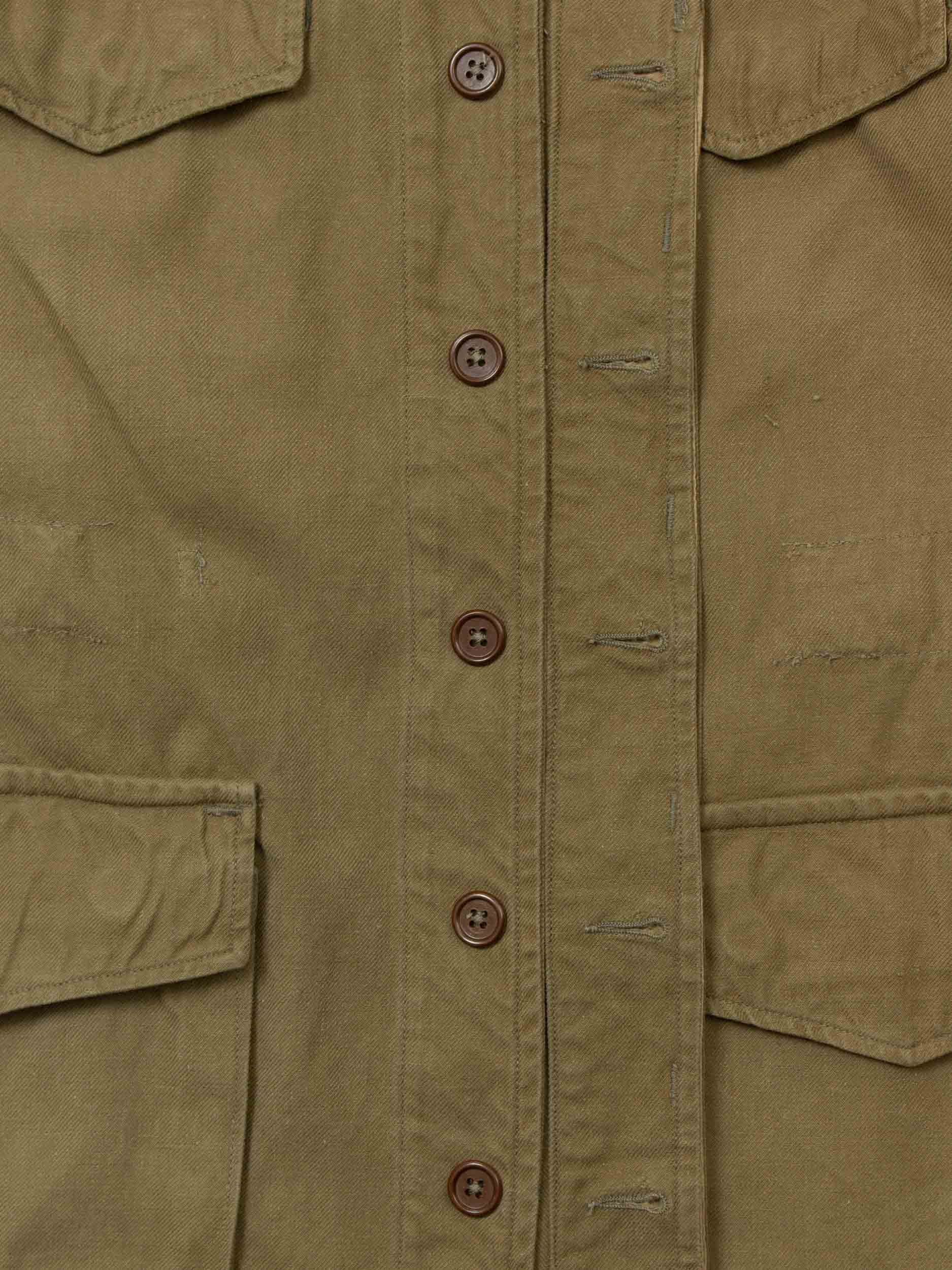 Vtg 1950s French Army M-47 Field Jacket - Image 9