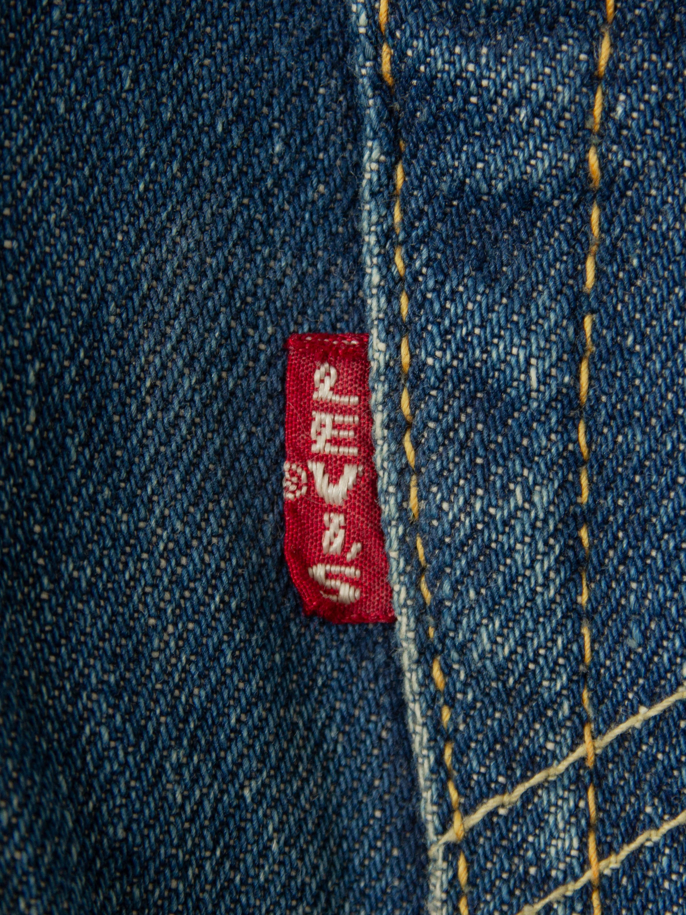 Vtg 1950s 'Lady' Levi's 701 Selvedge Big E Jeans (26x28) - Image 3