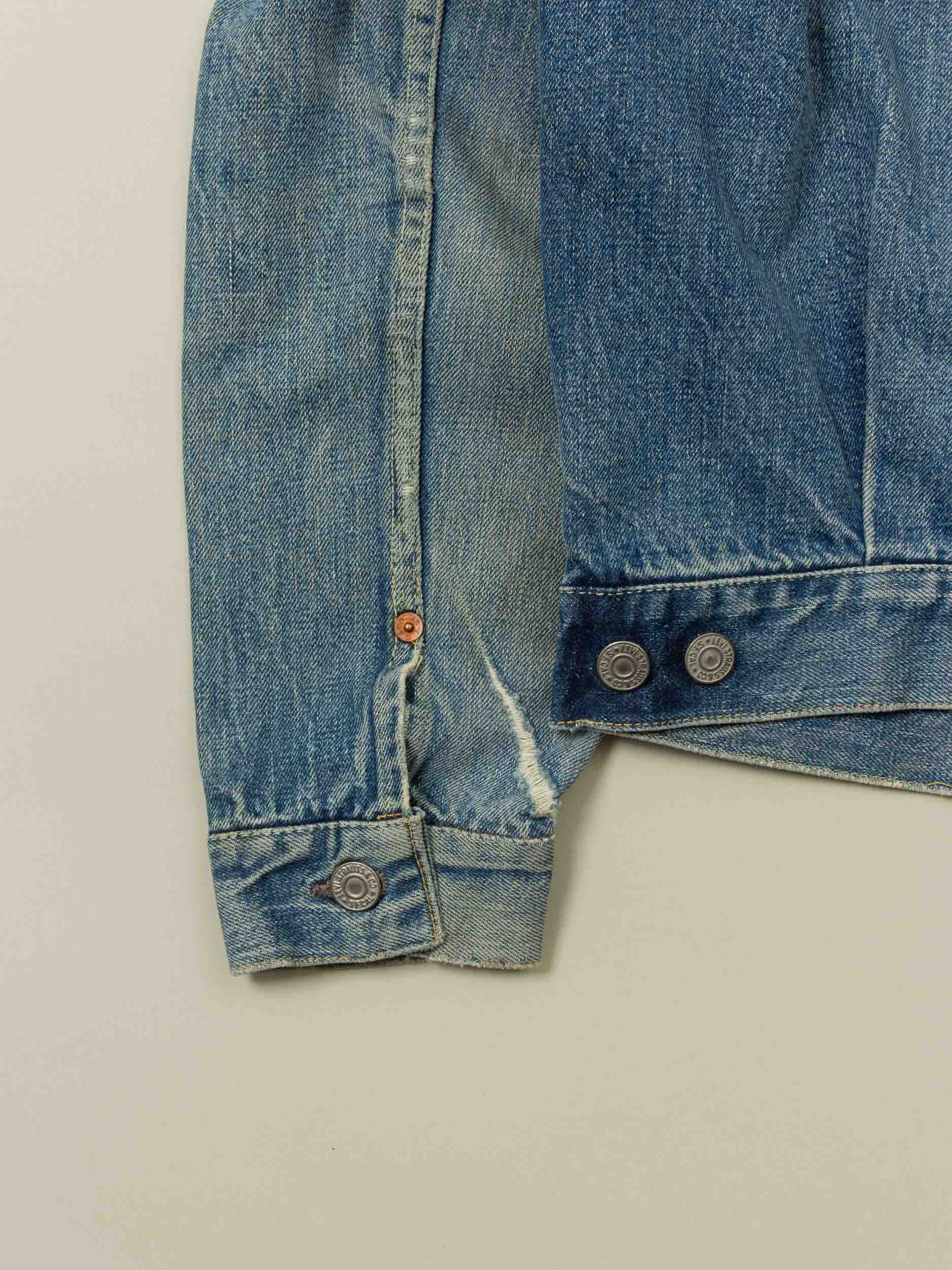 Vtg 1950s Levi's Big E Type II Denim Jacket – Made in USA (S) - Image 11