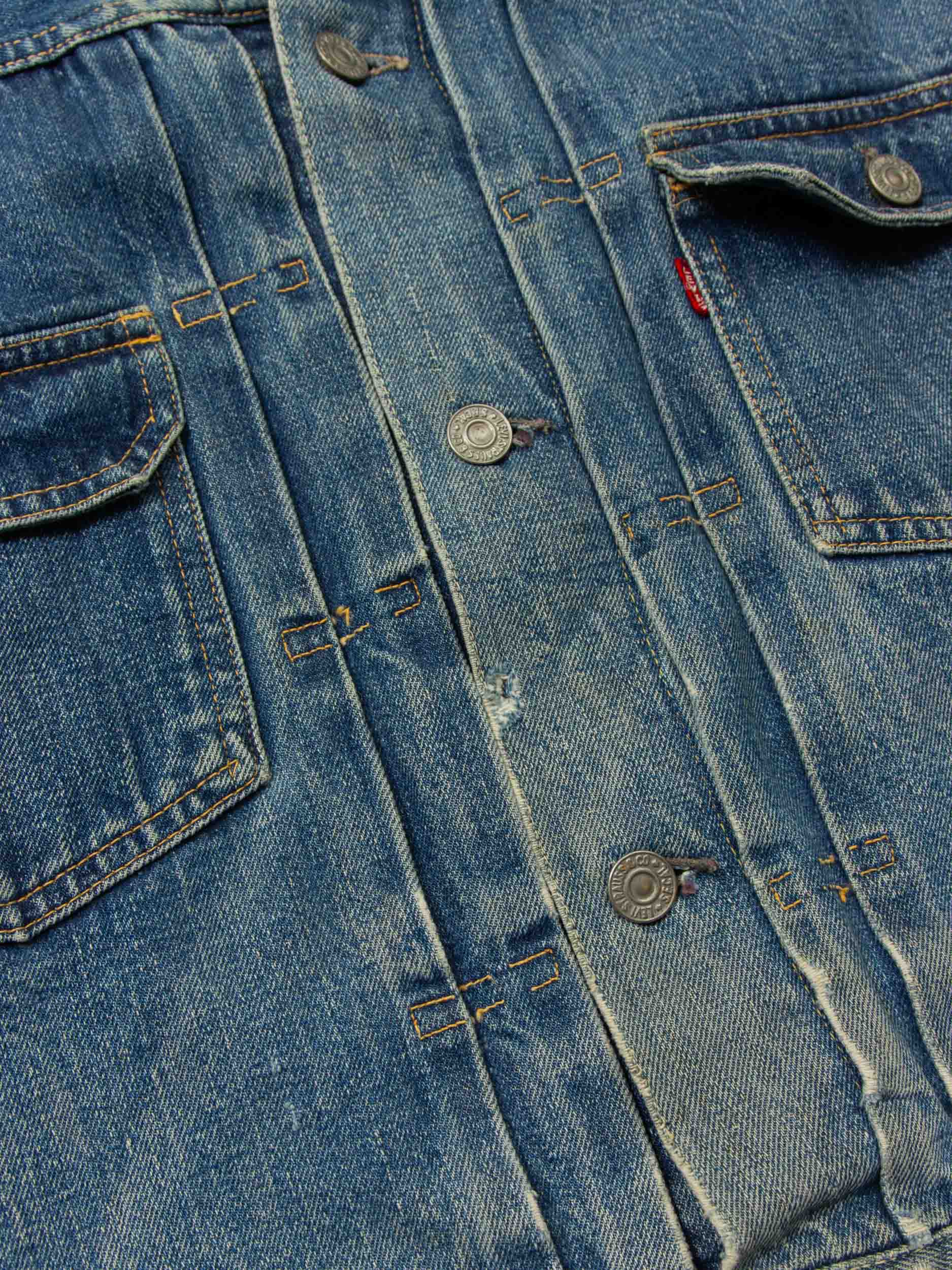 Vtg 1950s Levi's Big E Type II Denim Jacket – Made in USA (S) - Image 4