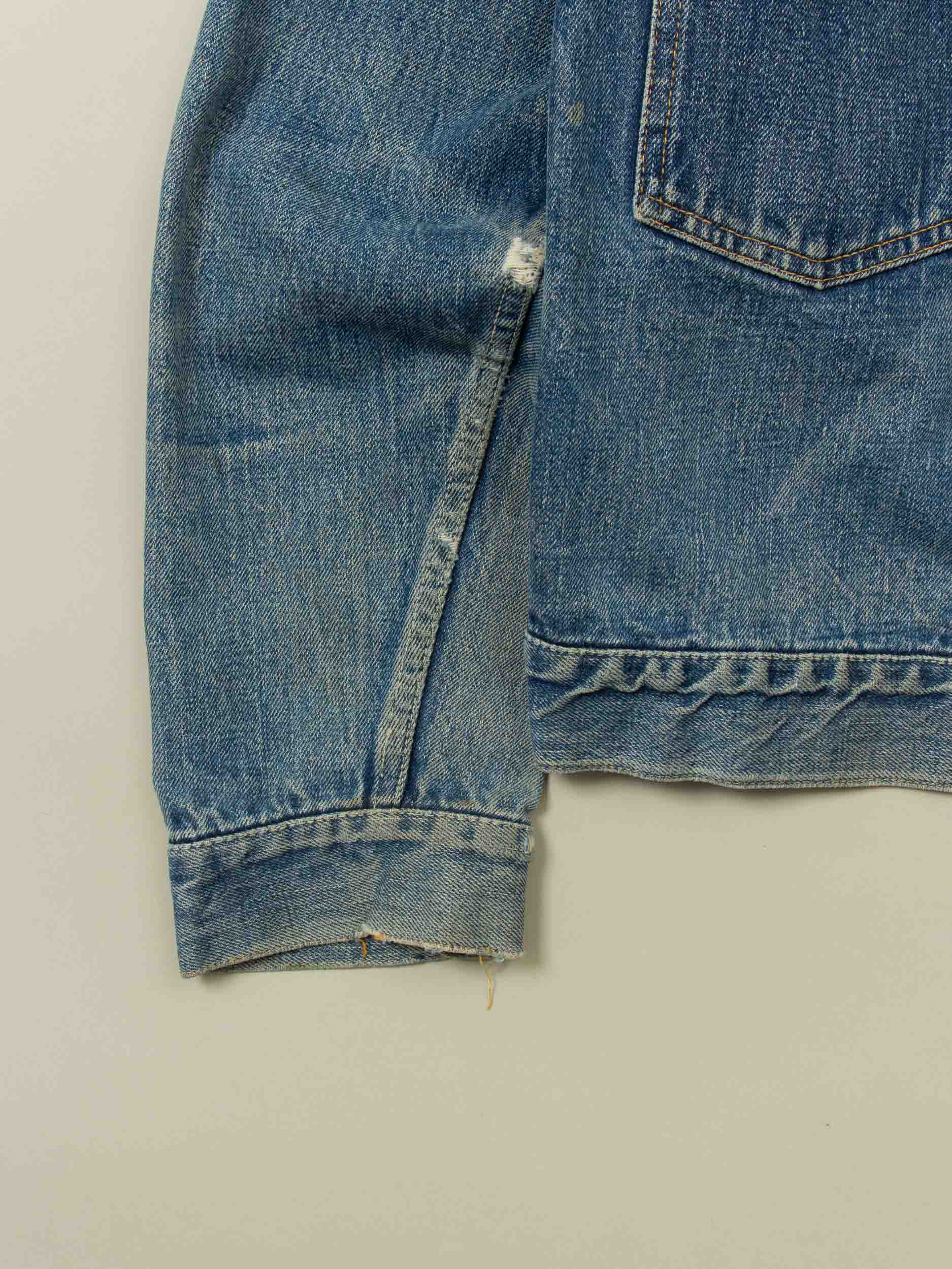 Vtg 1950s Levi's Big E Type II Denim Jacket – Made in USA (S) - Image 5