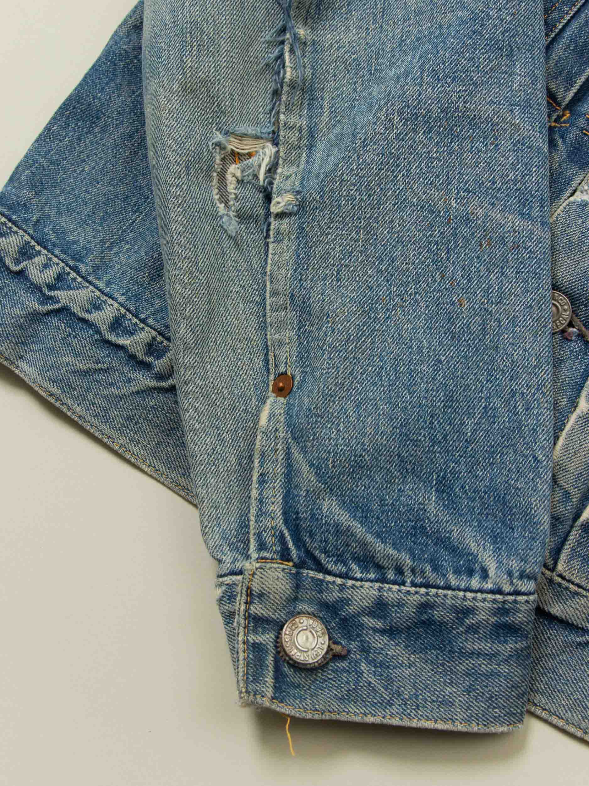 Vtg 1950s Levi's Big E Type II Denim Jacket – Made in USA (S) - Image 6