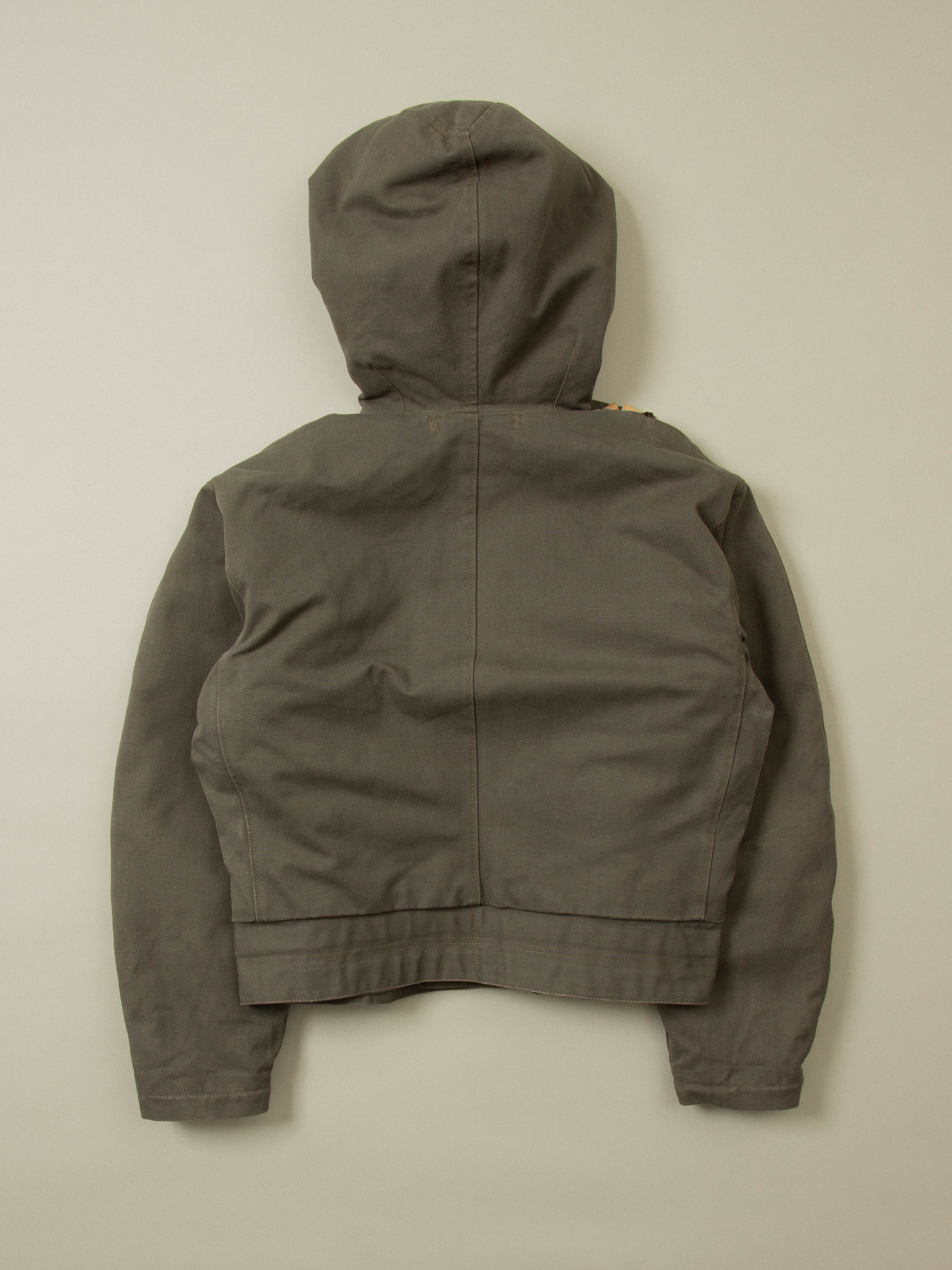 Vtg 1950s Rare Swedish Army Hooded Dispatch Jacket (L) - Image 10