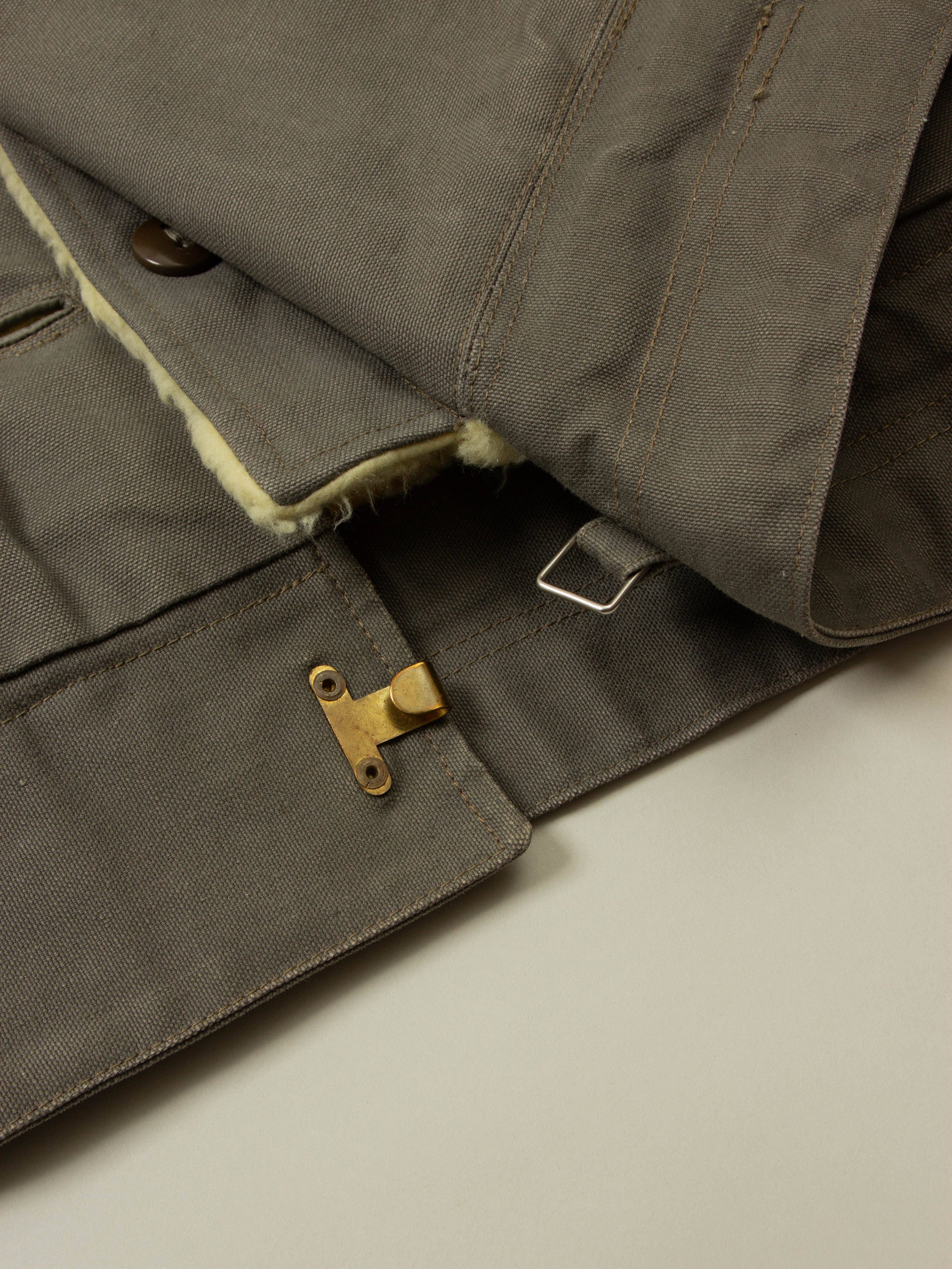 Vtg 1950s Rare Swedish Army Hooded Dispatch Jacket (L) - Image 7