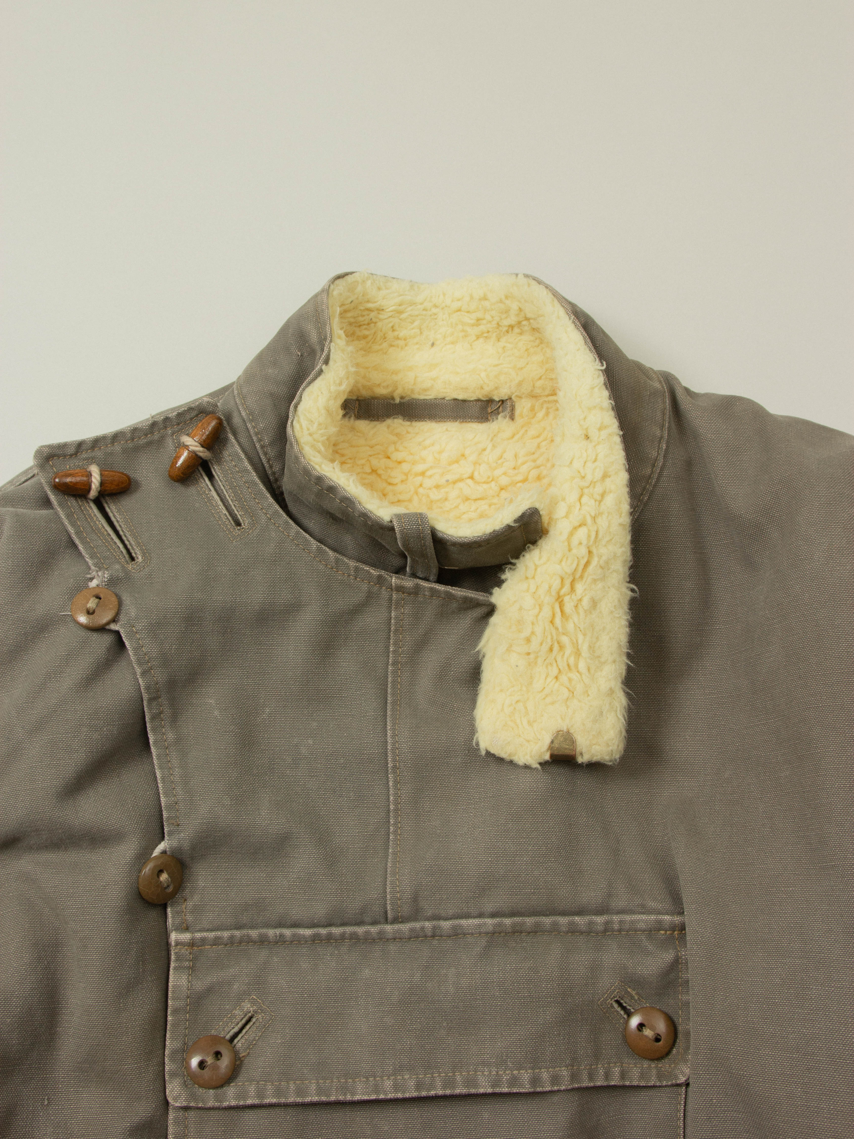 Vtg 1950s Rare Swedish Army Motorcycle Dispatch Jacket (L) - Image 3