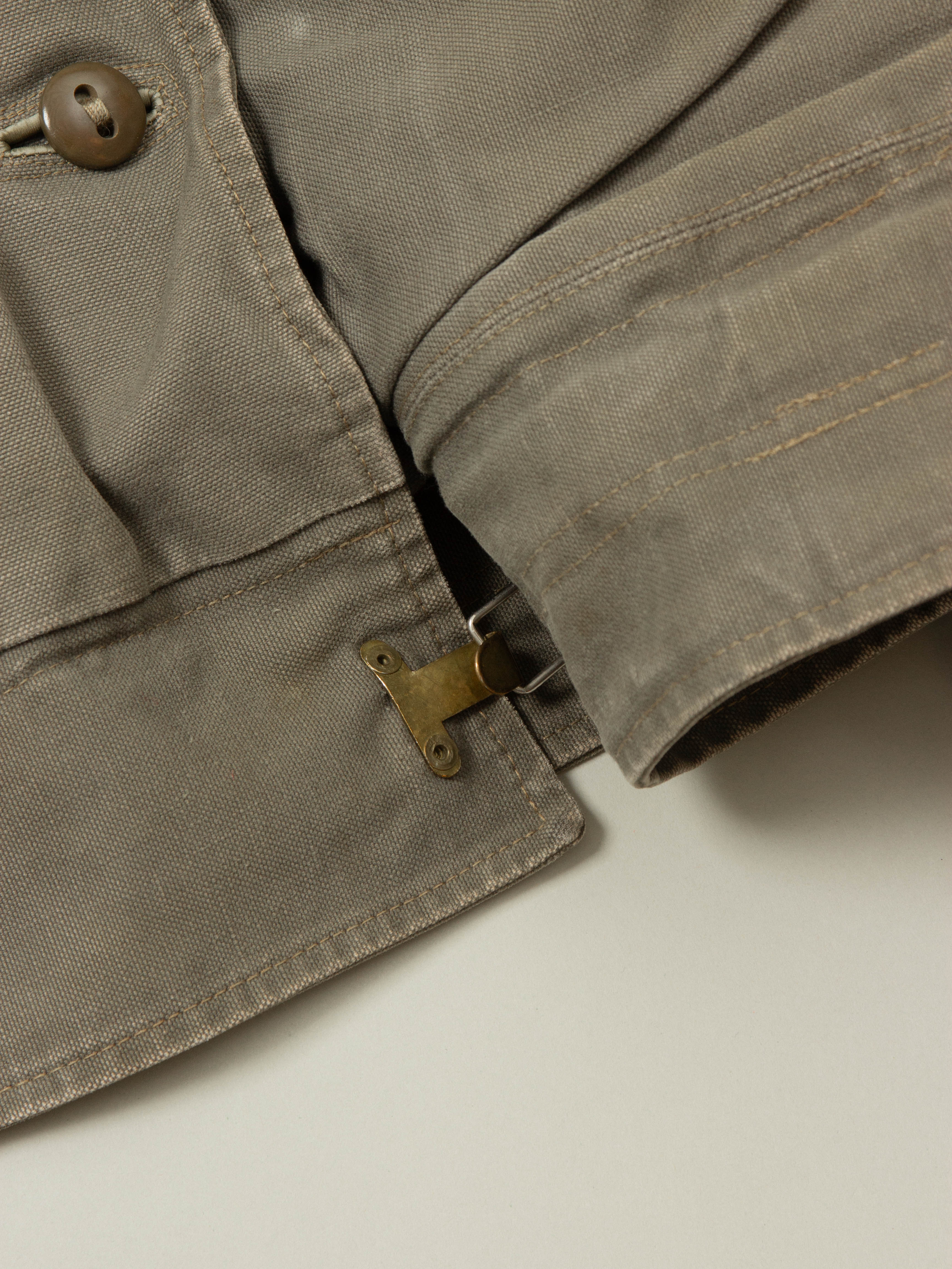 Vtg 1950s Rare Swedish Army Motorcycle Dispatch Jacket (L) - Image 5
