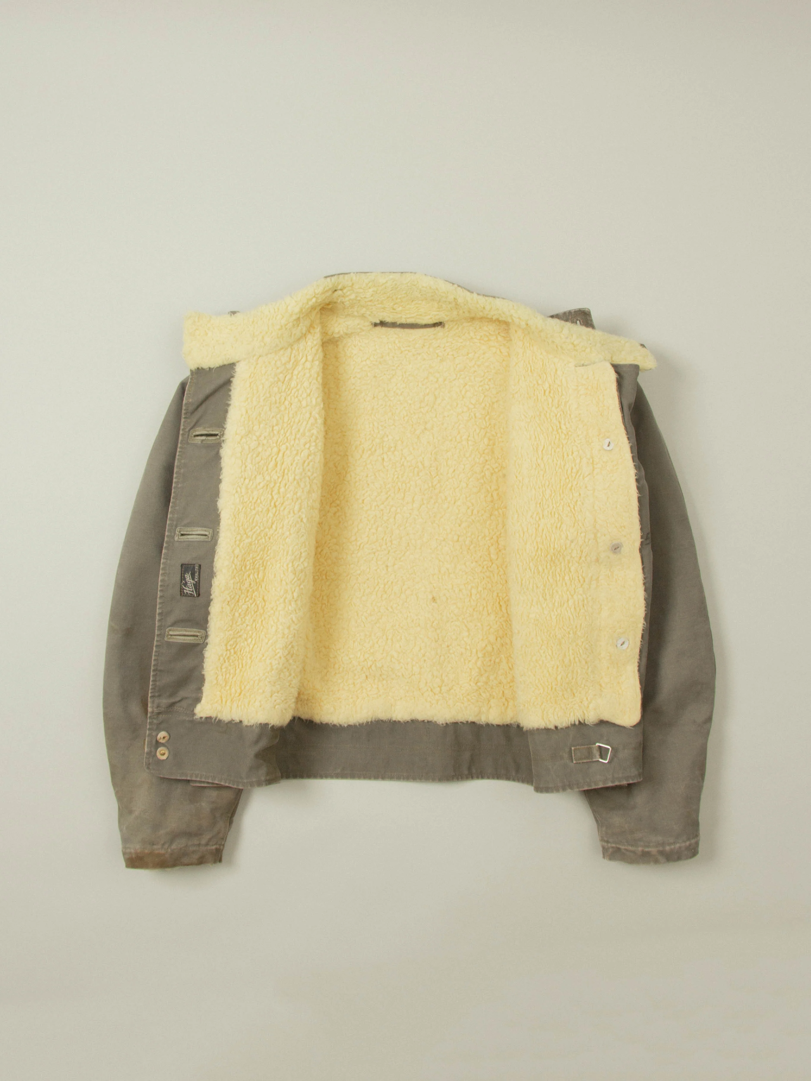 Vtg 1950s Rare Swedish Army Motorcycle Dispatch Jacket (L) - Image 6