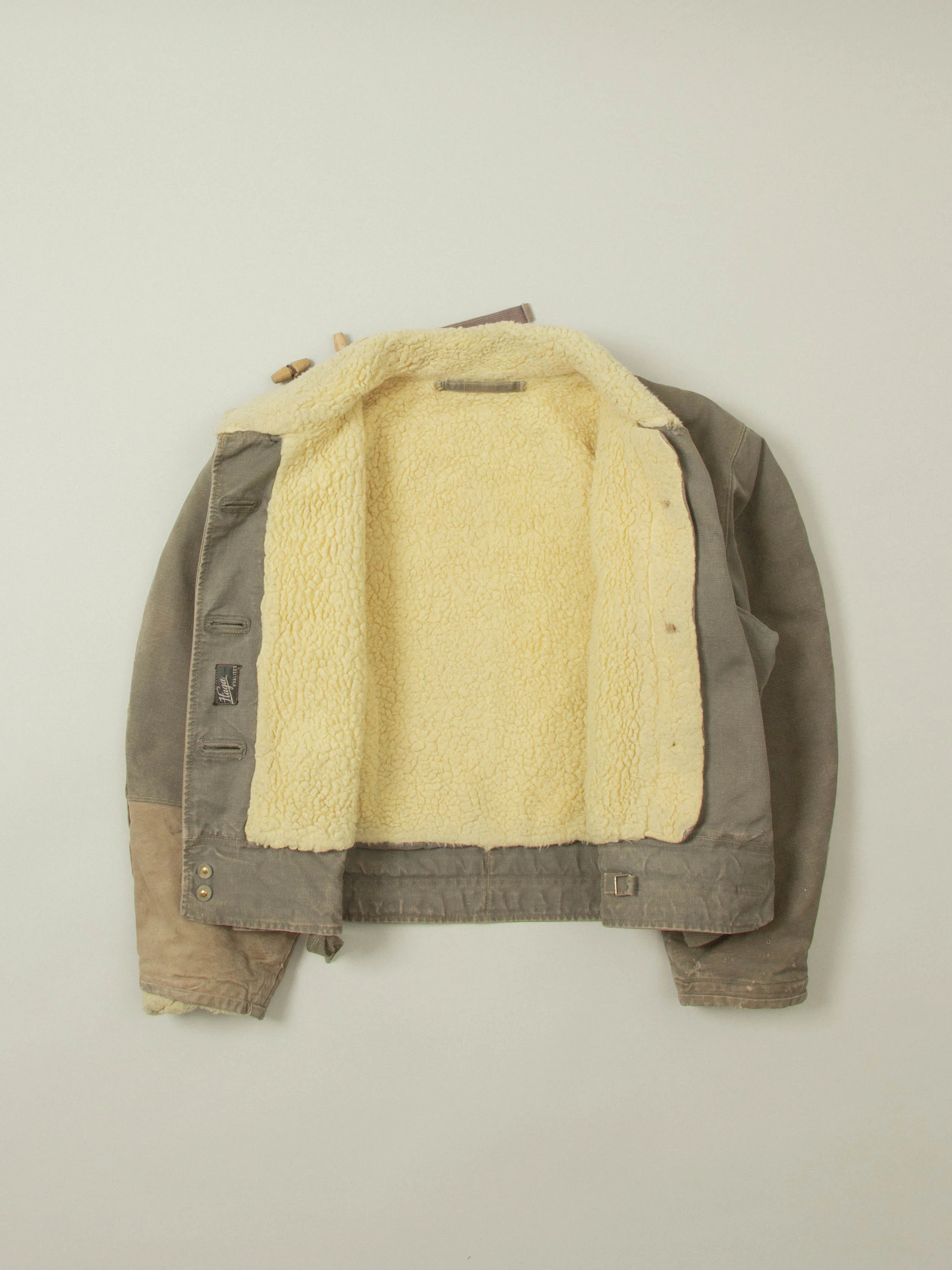 Vtg 1950s Rare Swedish Army Motorcycle Dispatch Jacket (M) - Image 2