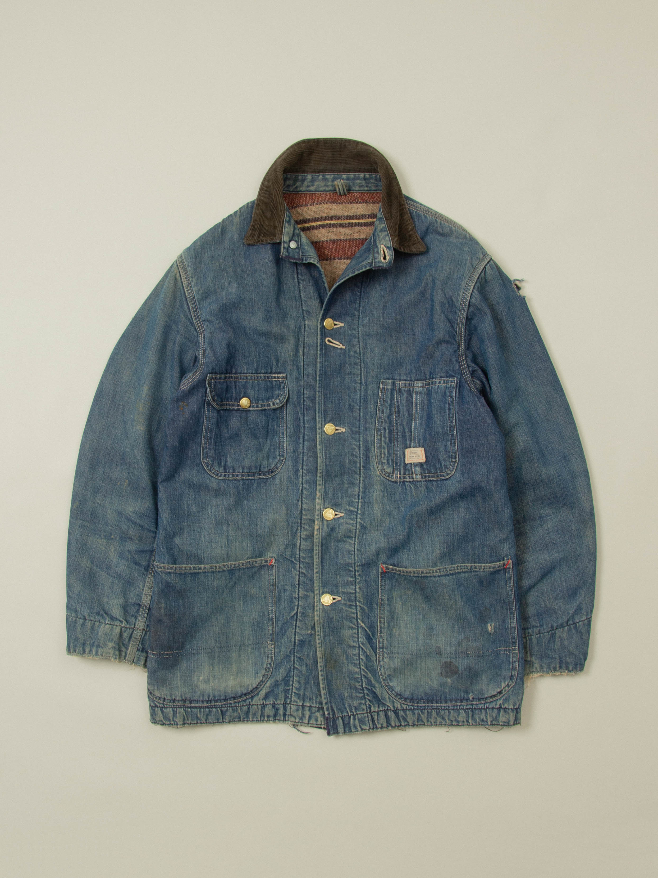 Vtg 1950s Sears Roebuck Loco Chore Jacket (M)