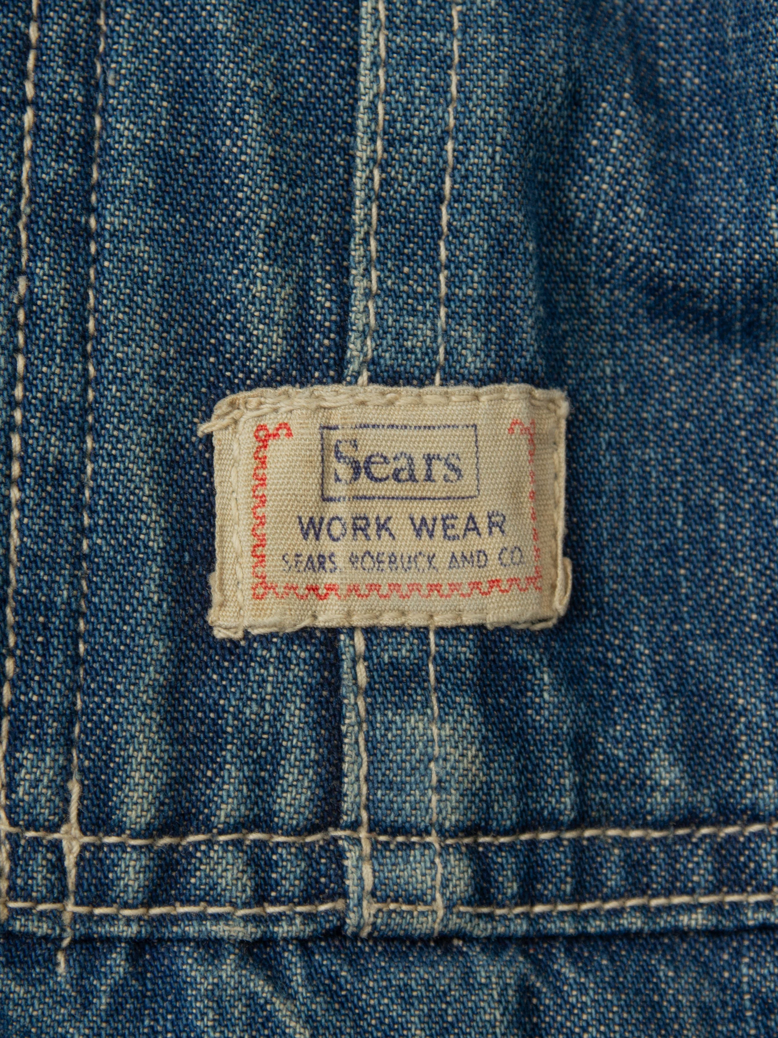 Vtg 1950s Sears Roebuck Loco Chore Jacket (M) - Image 2