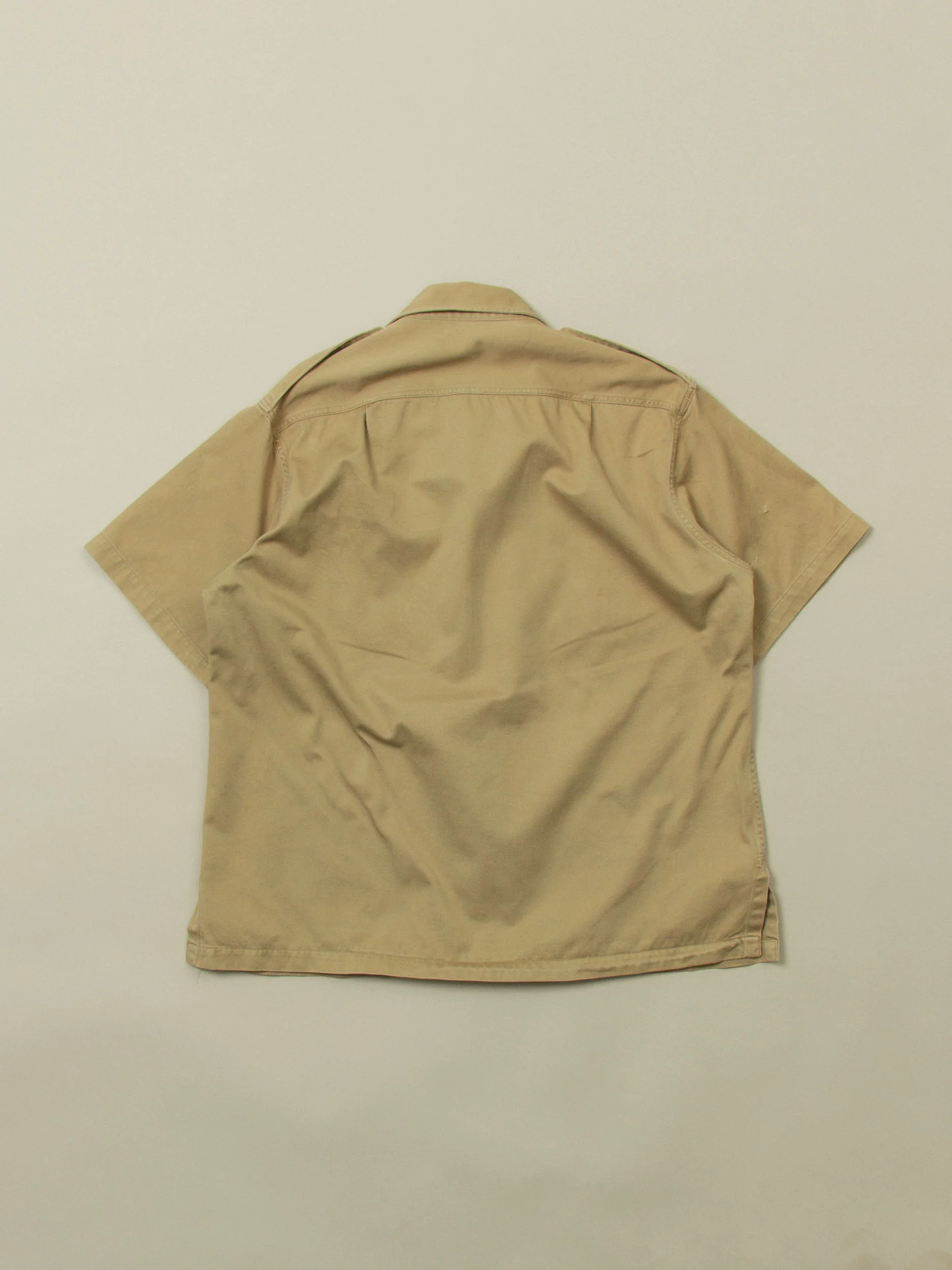 Vtg 1950s US Army Short-Sleeve Officer Shirt (L) - Image 3