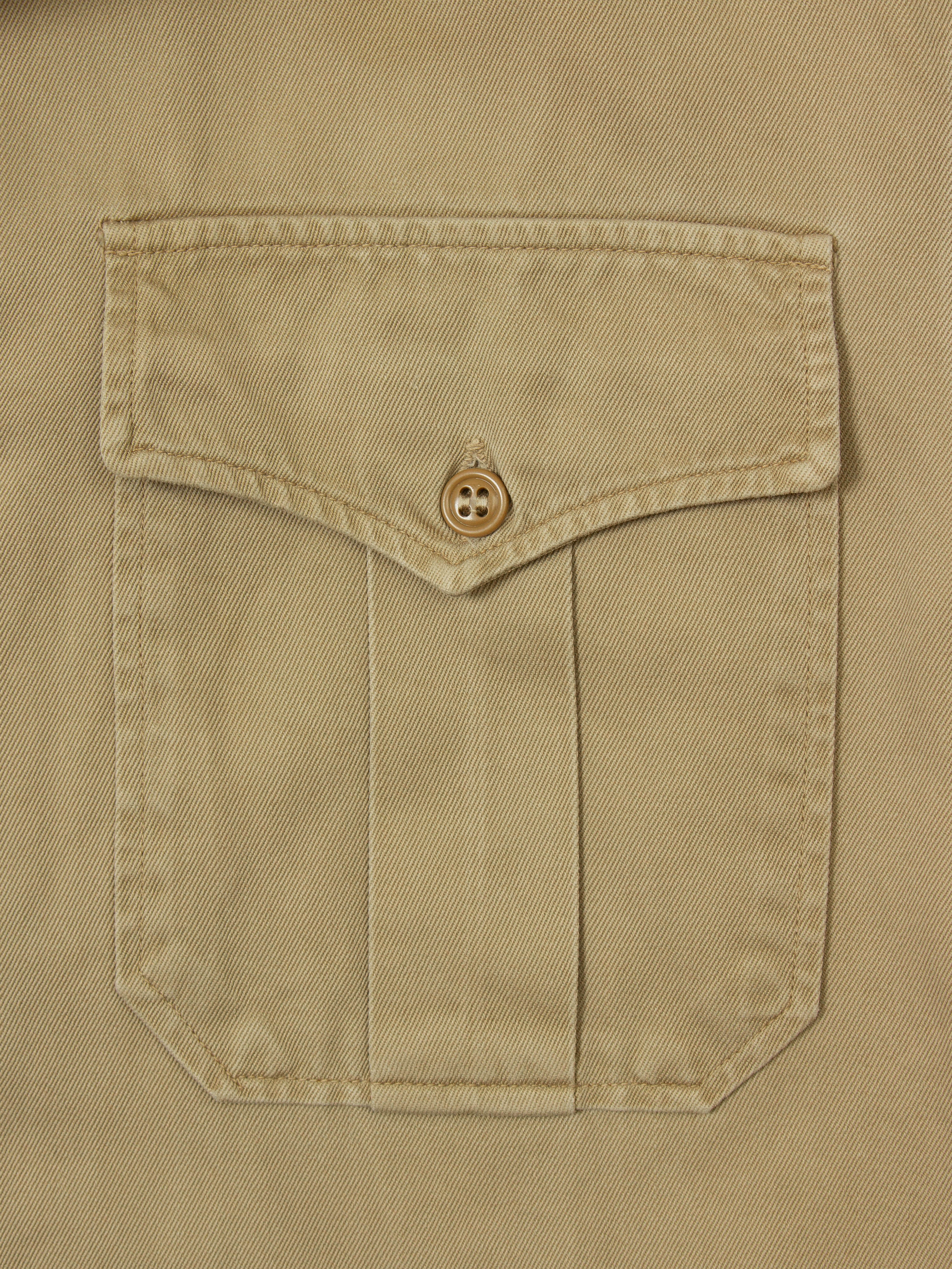 Vtg 1950s US Army Short Sleeve Officer Shirt (M) - Image 3