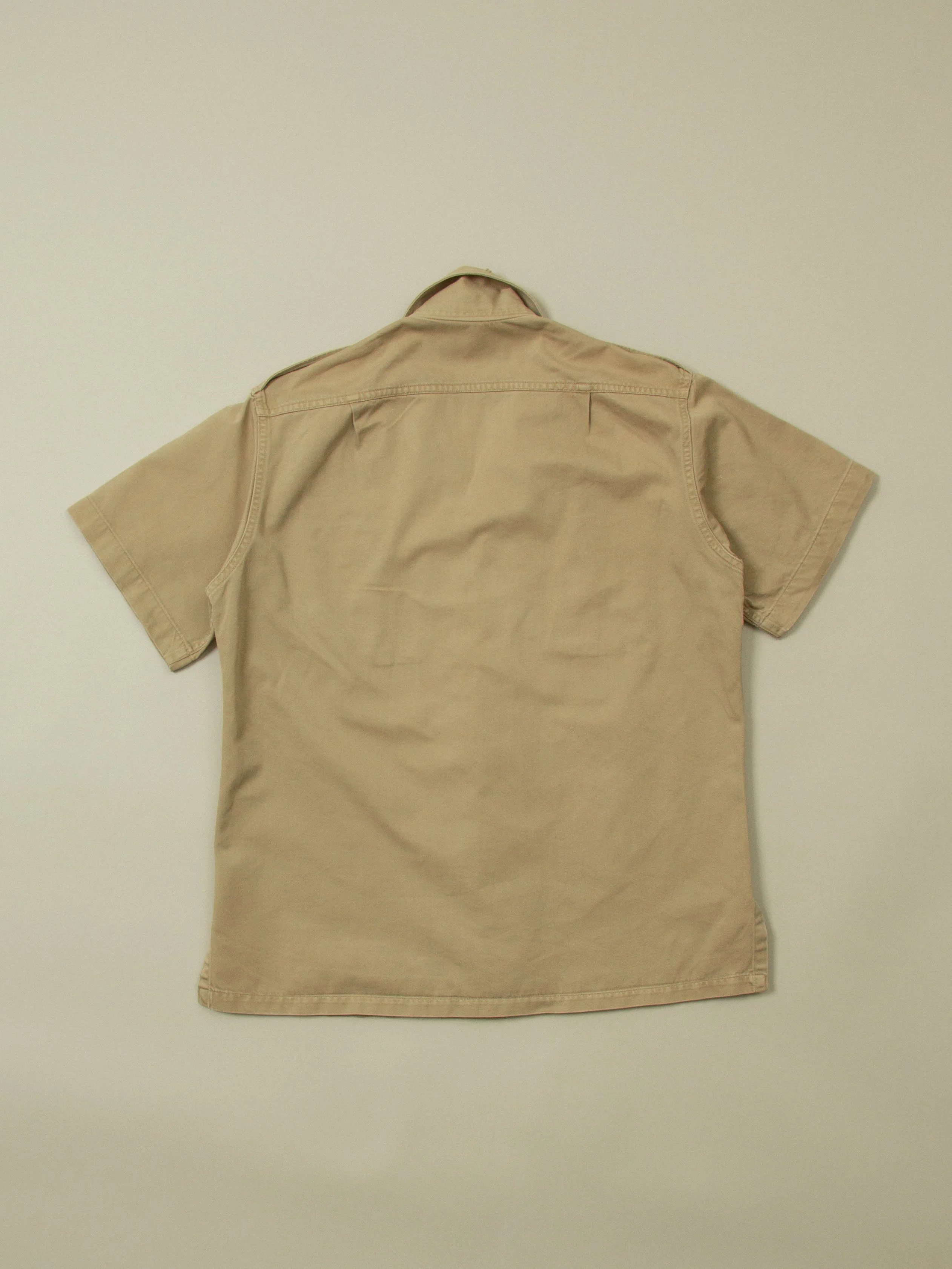 Vtg 1950s US Army Short Sleeve Officer Shirt (M) - Image 5