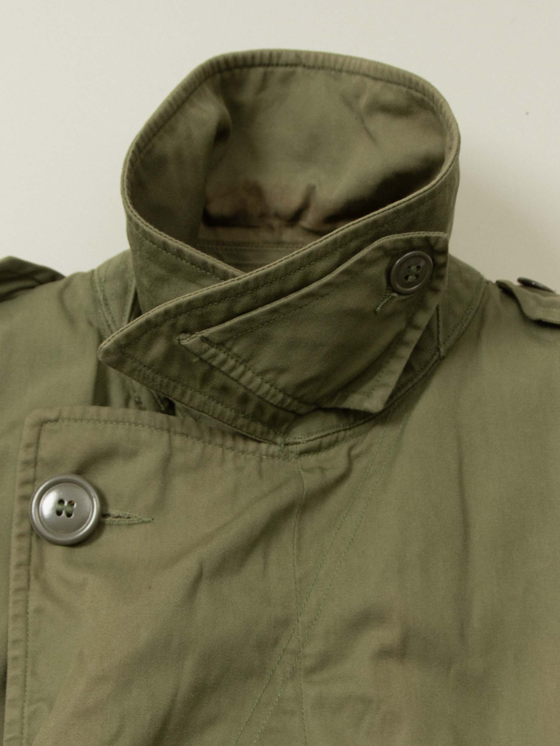 Vtg 1950s US Army Trench Coat w/ Removable Liner (S-Short) - Image 4