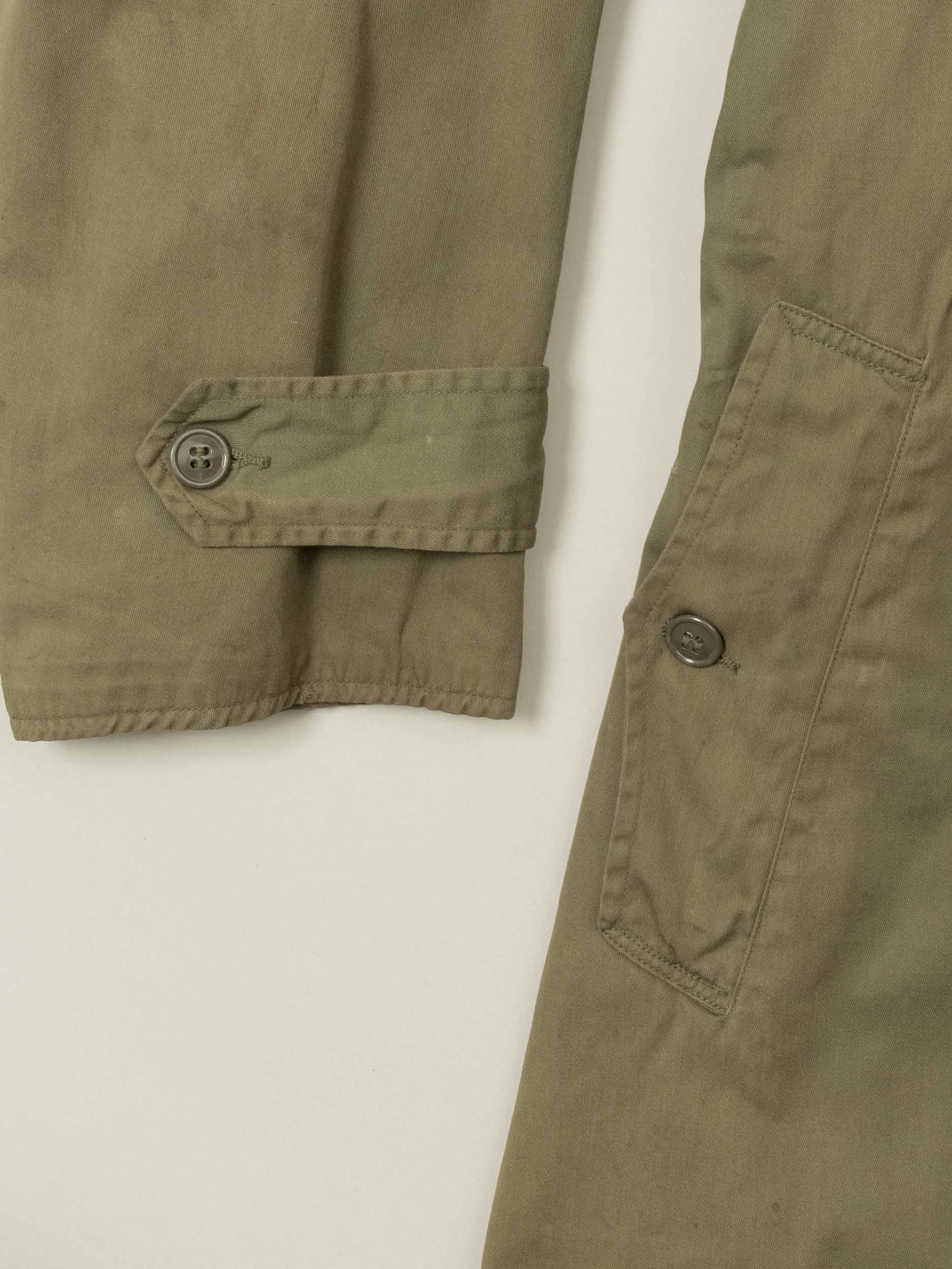 Vtg 1950s US Army Trench Coat w/ Removable Liner (S-Short) - Image 7
