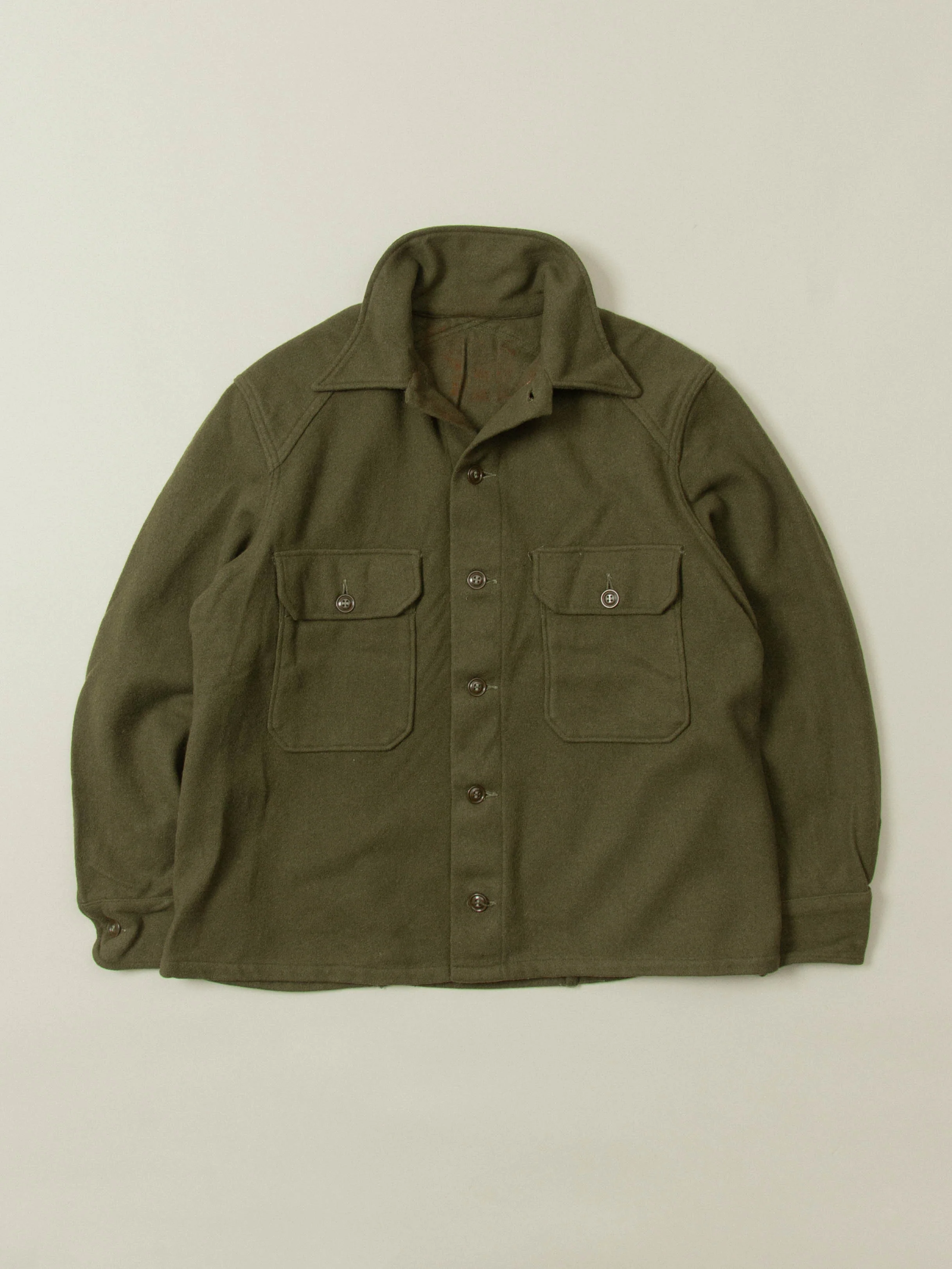 Vtg 1950s US Army Wool Shirt