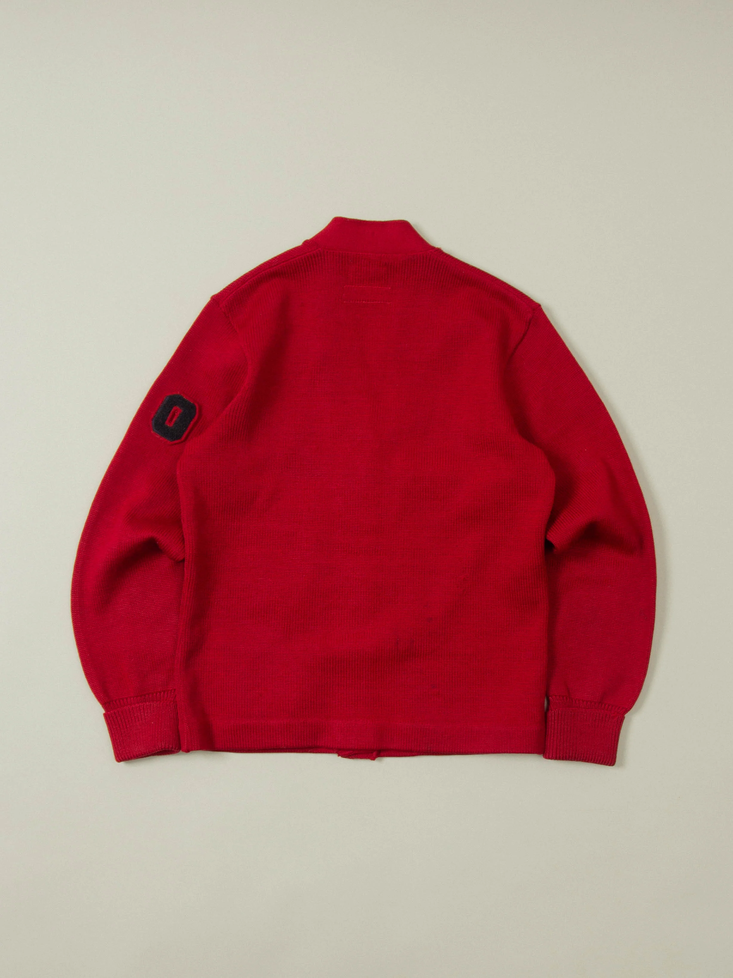 Vtg Women's 1950s Wool Letterman Cardigan - Made in USA (M) - Image 5