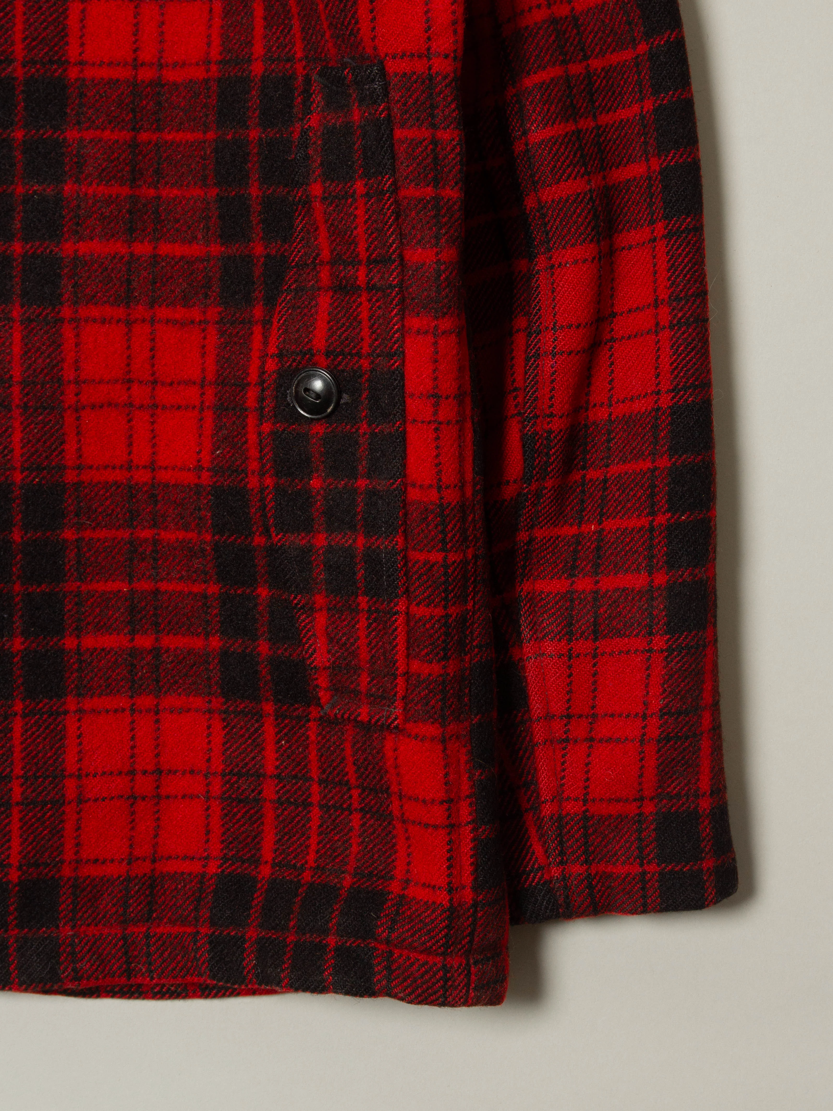 Vtg 1950s Woolrich Buffalo Plaid Hunting Jacket (XS) - Image 10