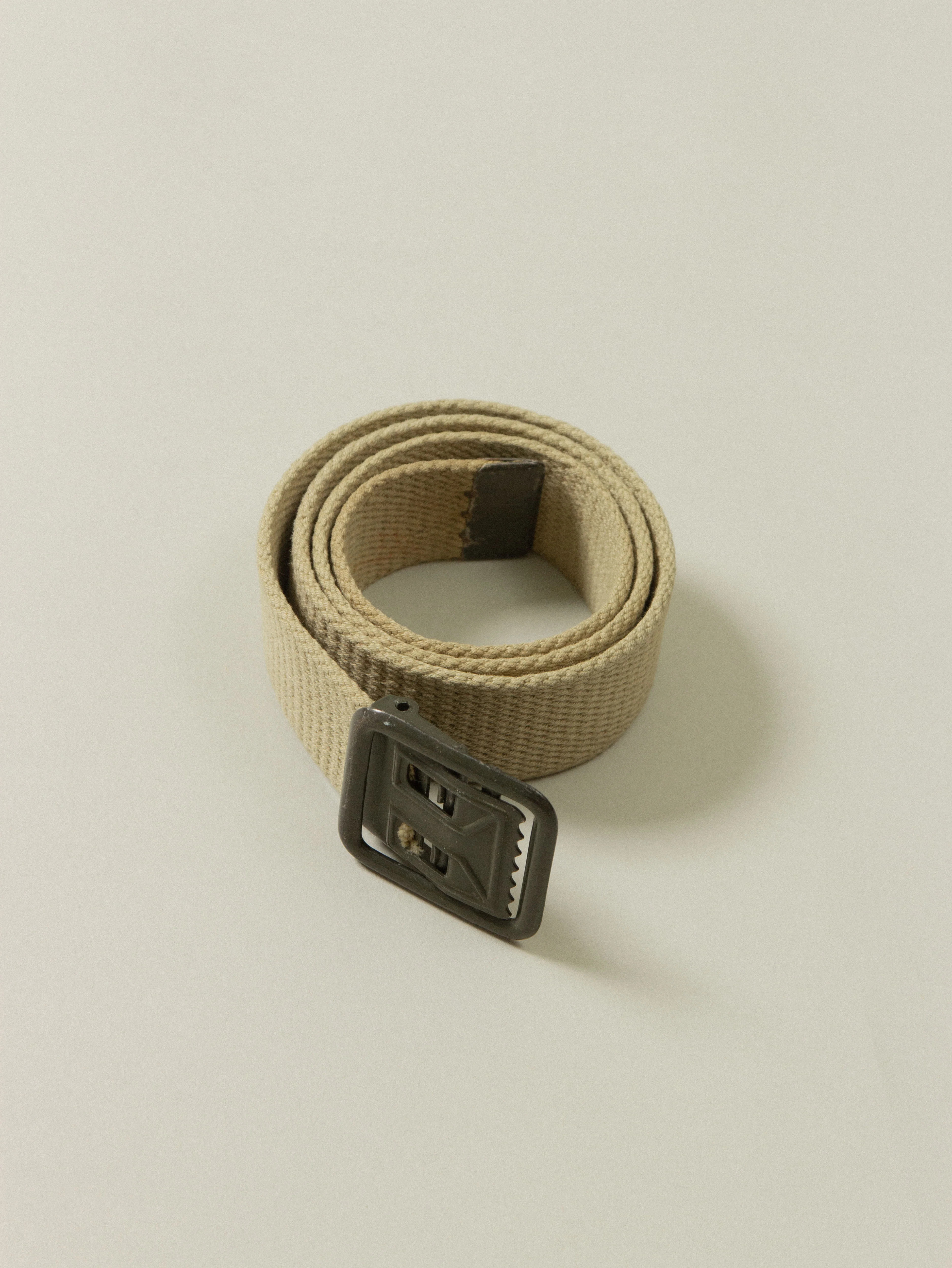 Vtg 1960s-1980s French Army Canvas Belts - Image 4