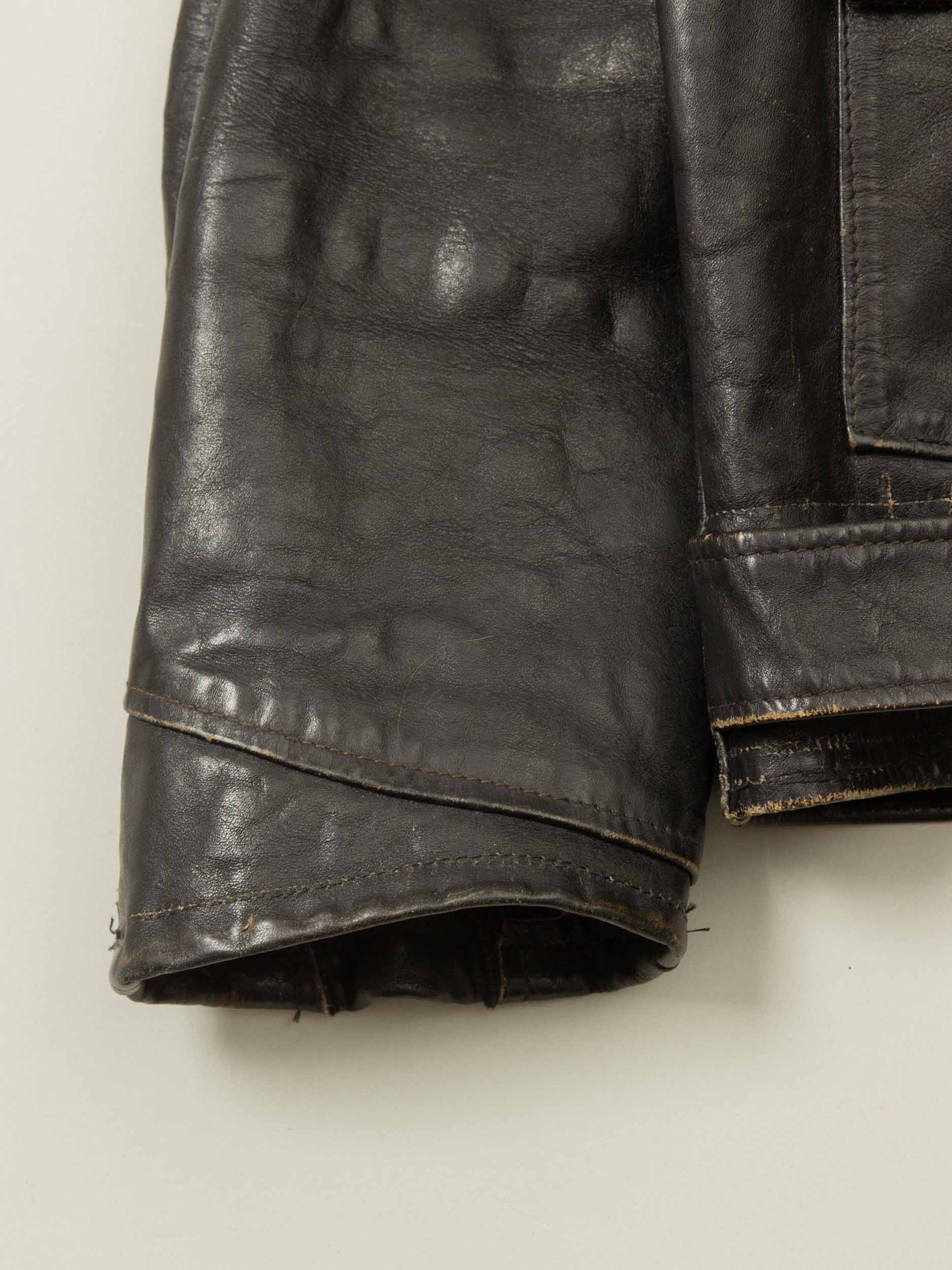 Vtg 1960s Brimaco D Pocket Leather Jacket - Made in Canada (M) - Image 5