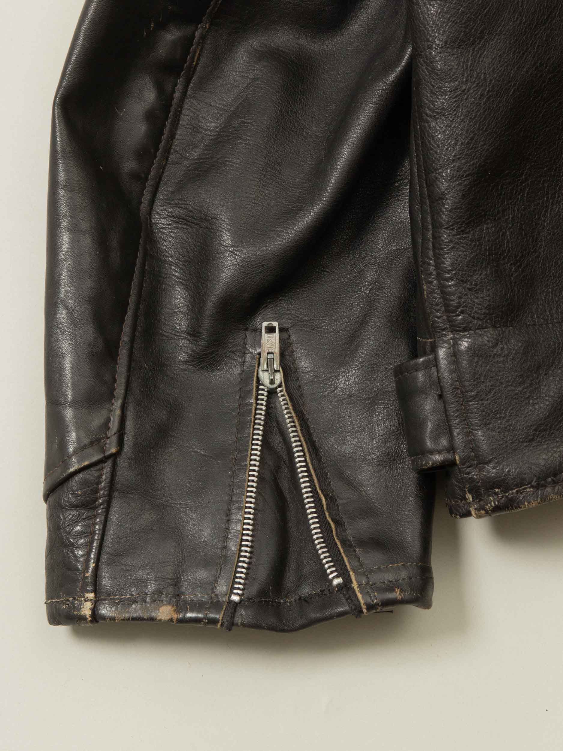 Vtg 1960s Brimaco D Pocket Leather Jacket - Made in Canada (M) - Image 9