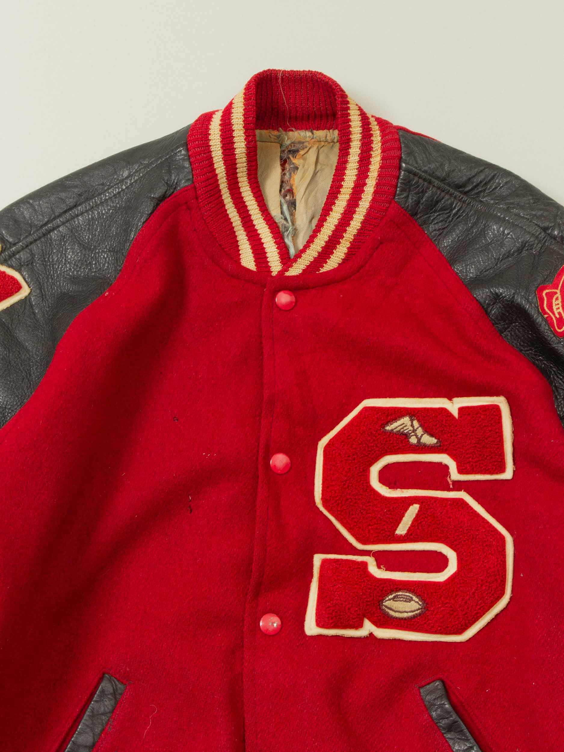 Vtg 1960s 'Bulldogs' Varsity College Jacket - Made in USA (S) - Image 3