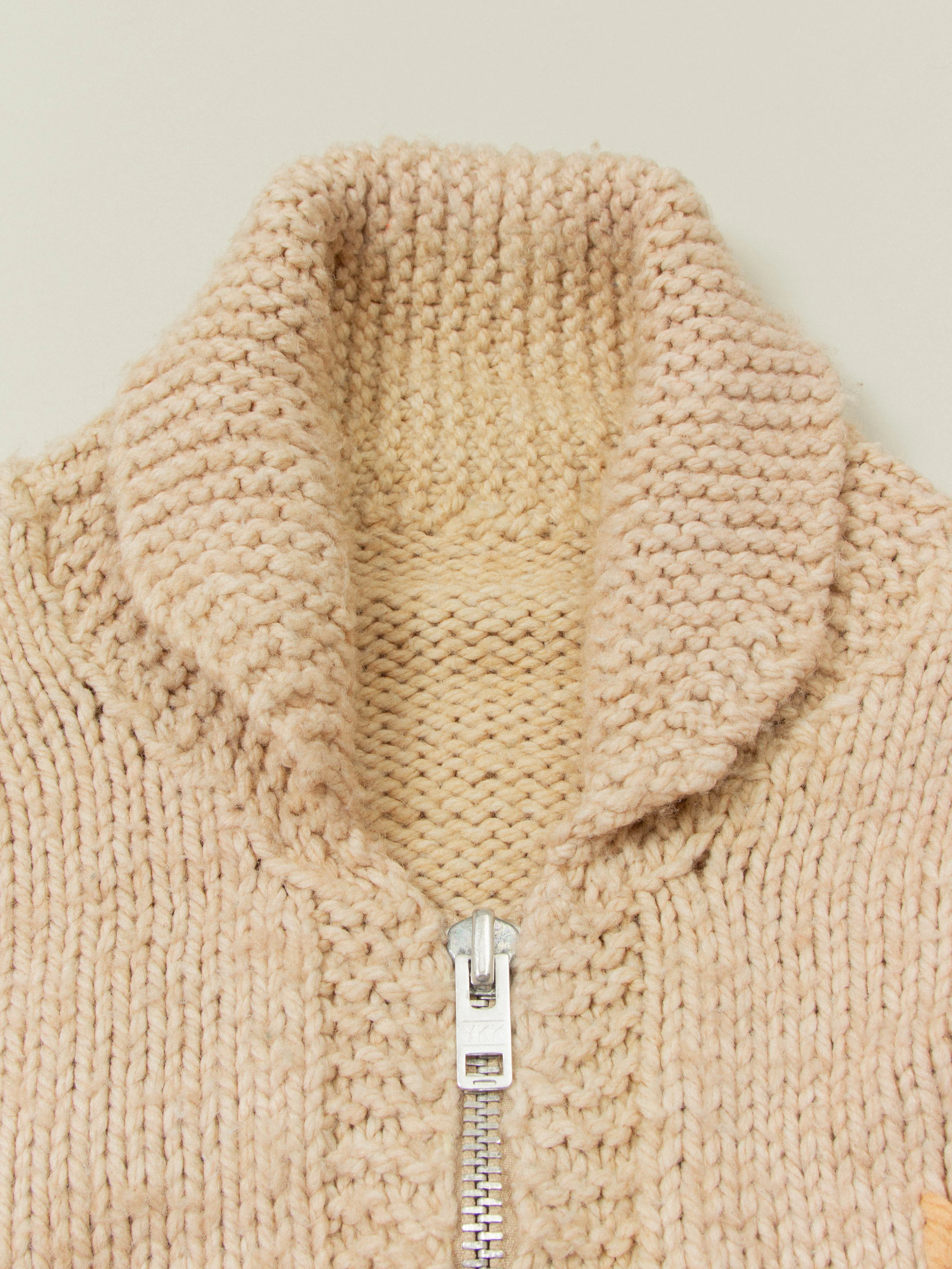Vtg 1960s Cowichan Wool Hunting Sweater (L) - Image 3