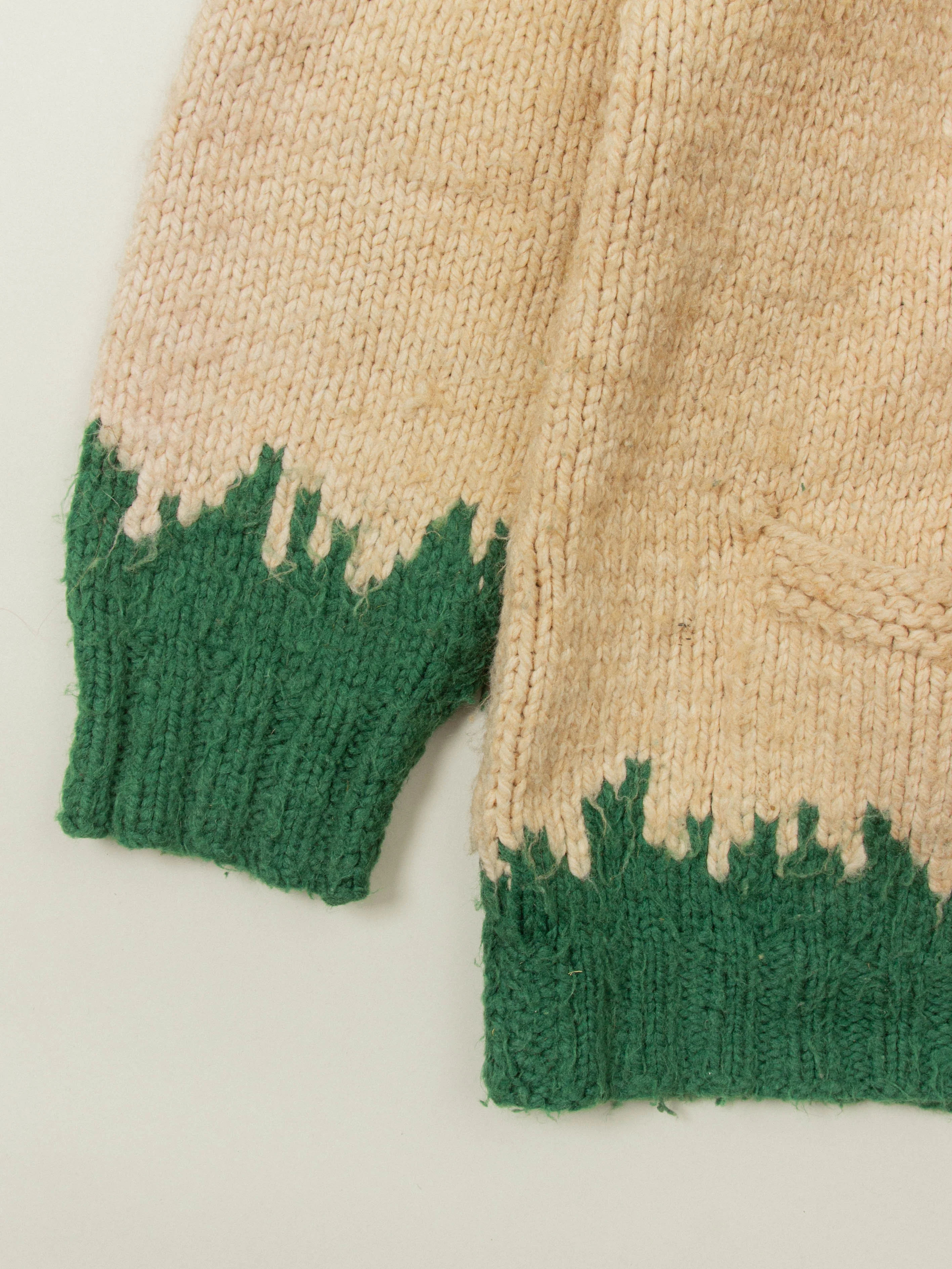 Vtg 1960s Cowichan Wool Hunting Sweater (L) - Image 5
