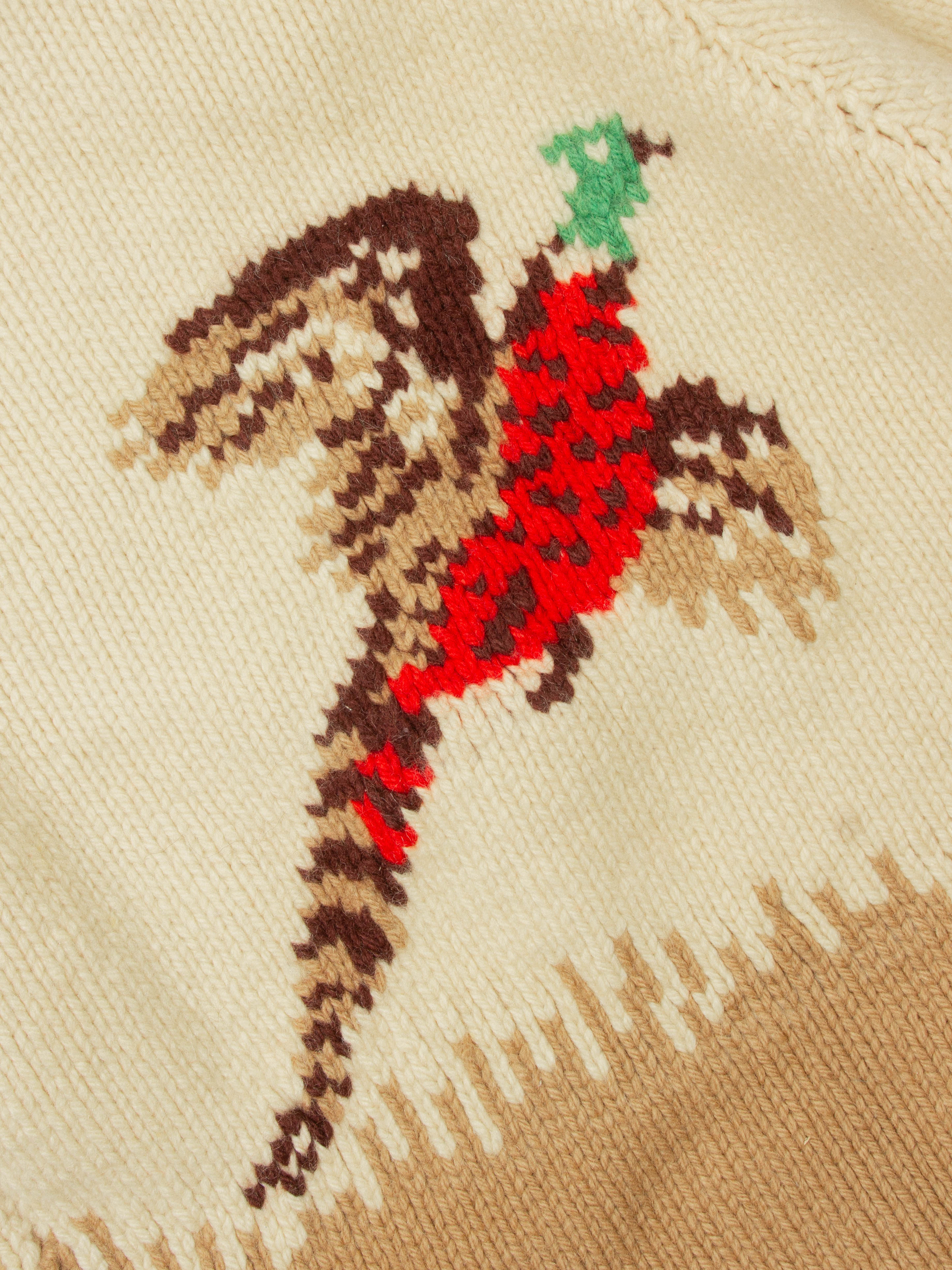 Vtg 1960s Cowichan Wool Hunting Sweater (S) - Image 7