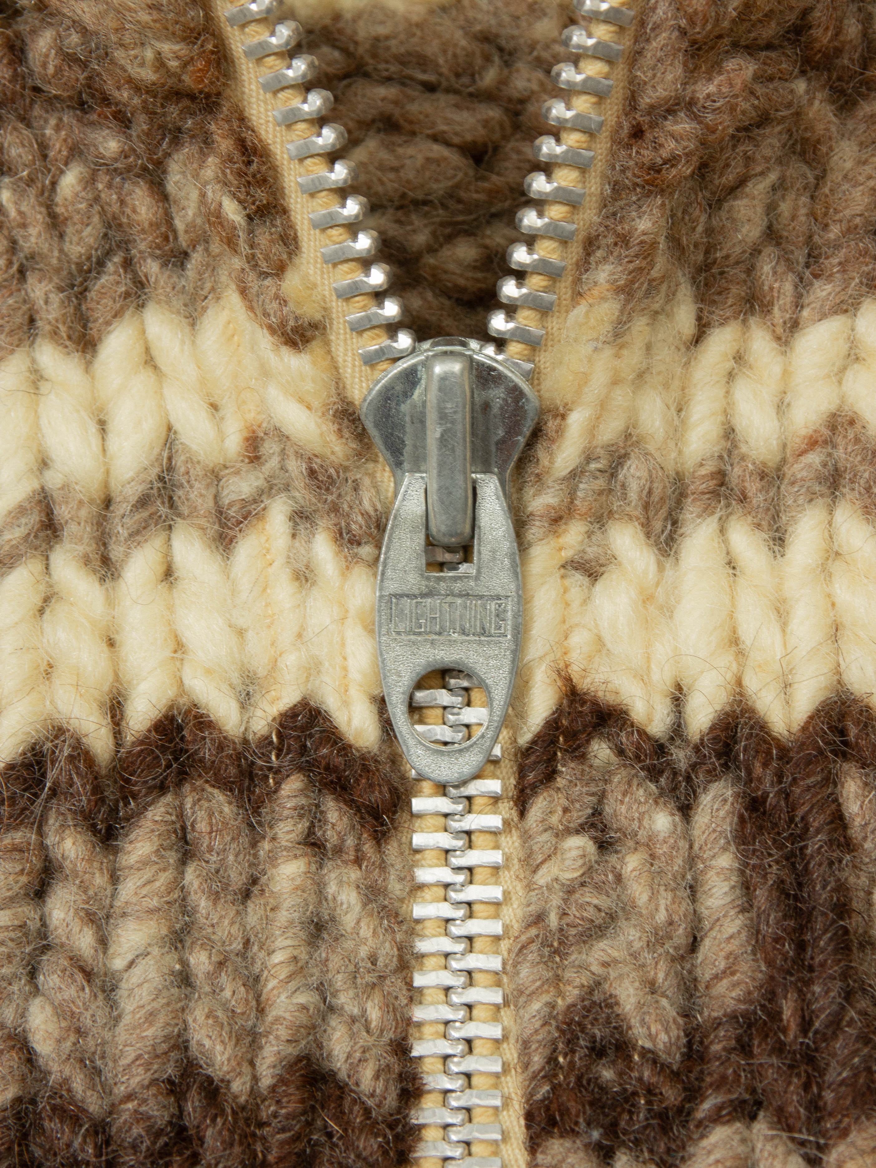 Vtg 1960s Heavy Cowichan Wool Sweater (S) - Image 4
