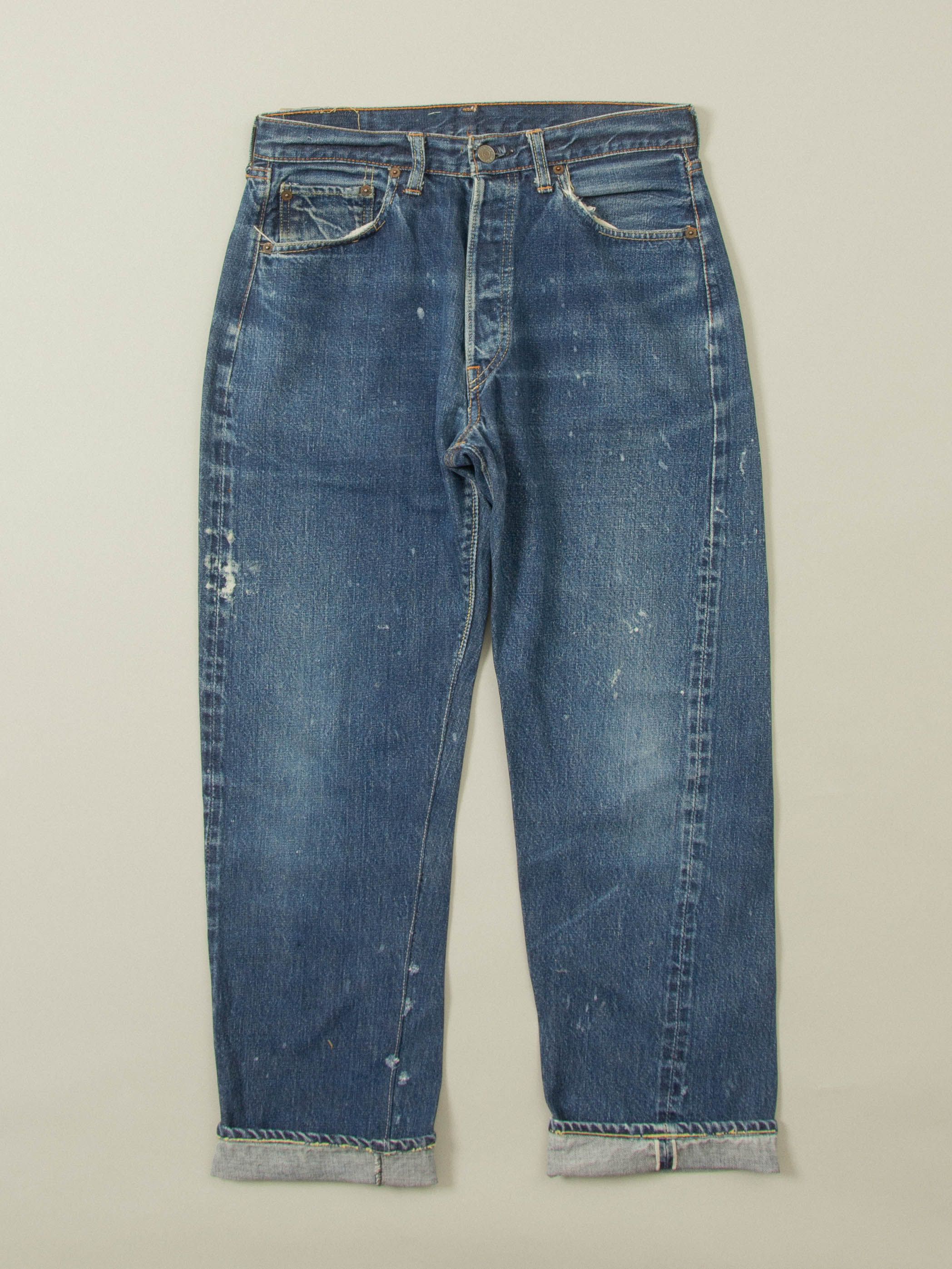Vtg 1960s Levi's 501 Selvedge Big E Jeans (31x29)