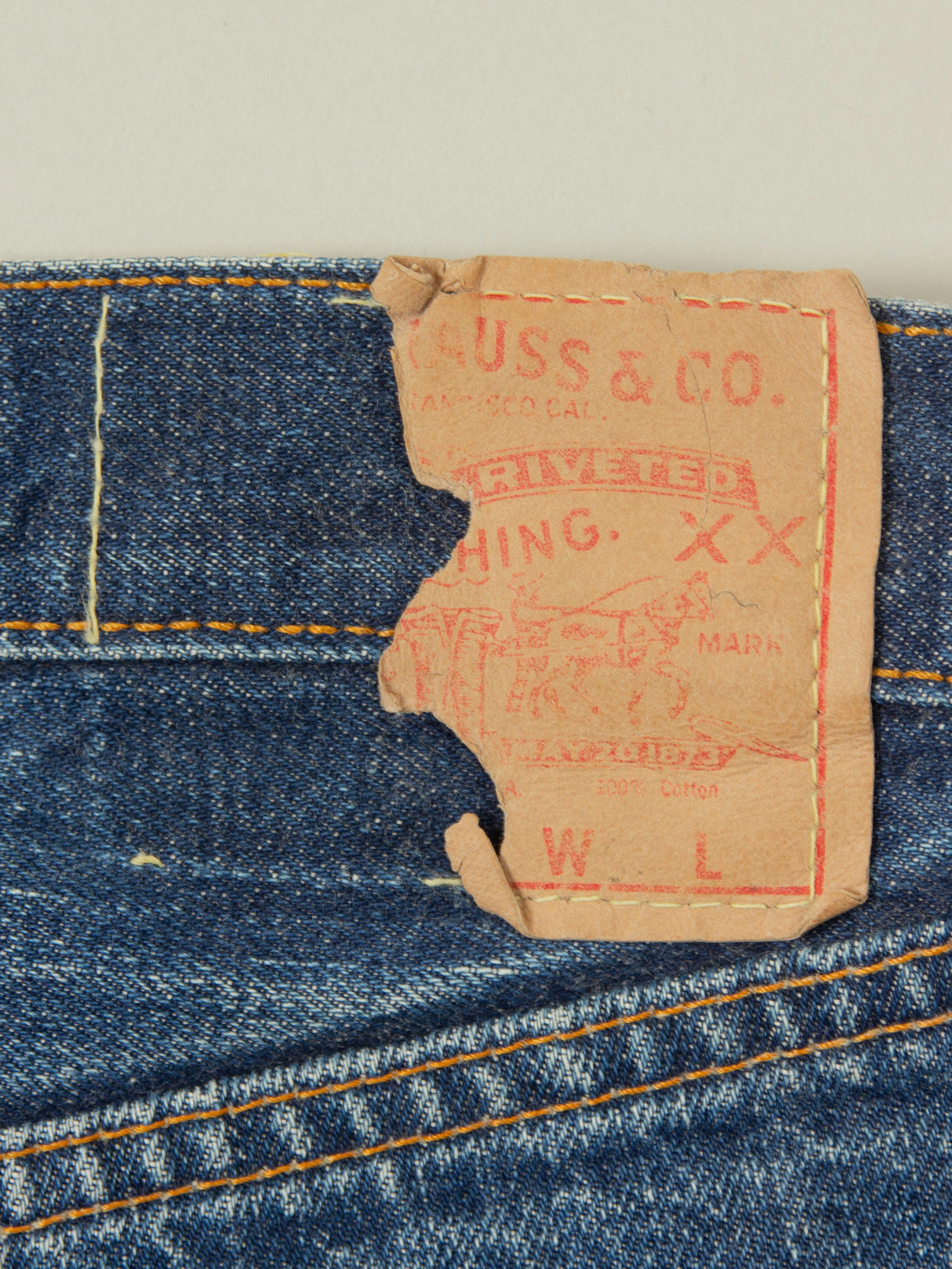 Vtg 1960s Levi's 501 Selvedge Big E Jeans (31x29) - Image 3
