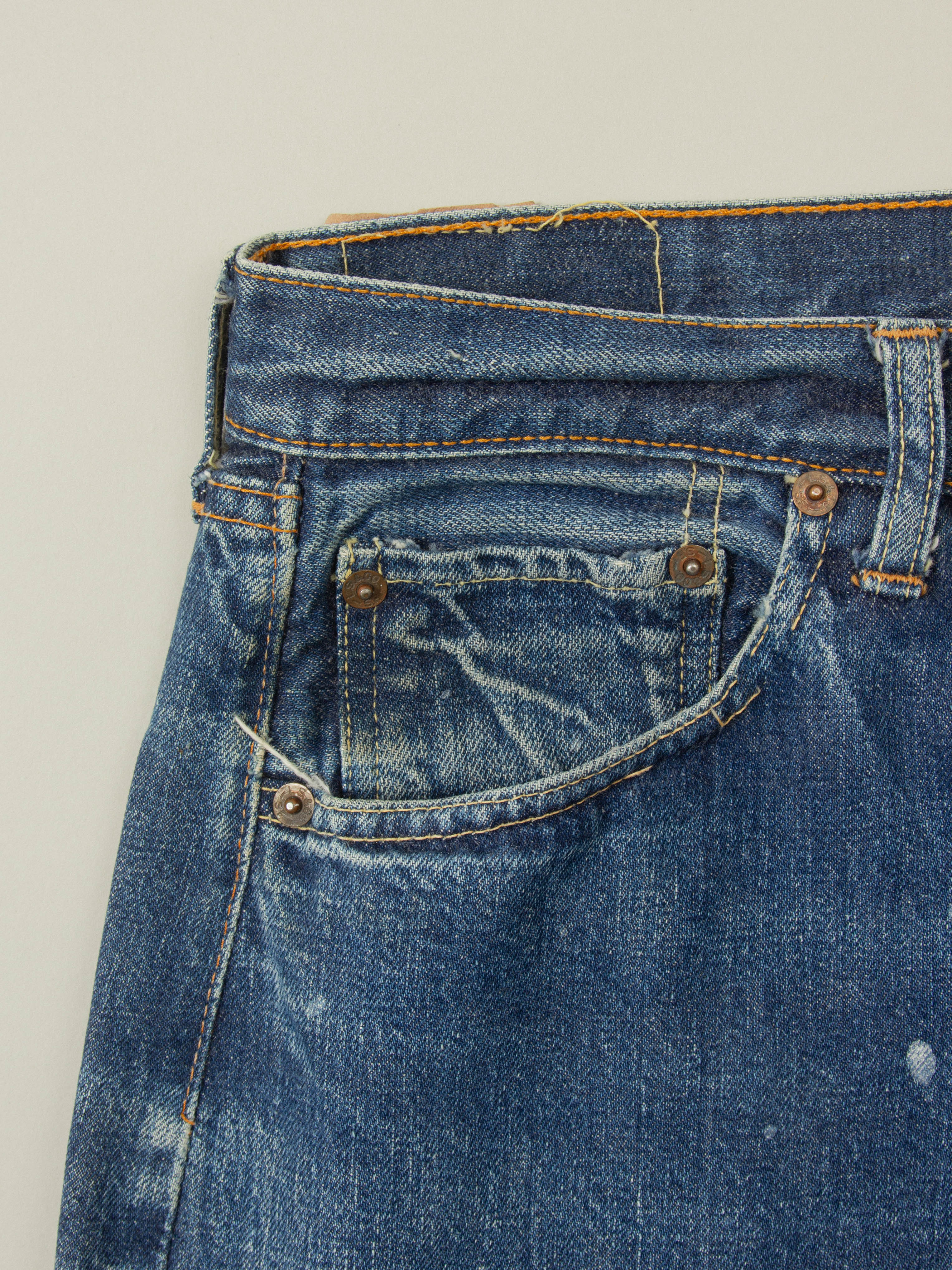 Vtg 1960s Levi's 501 Selvedge Big E Jeans (31x29) - Image 6