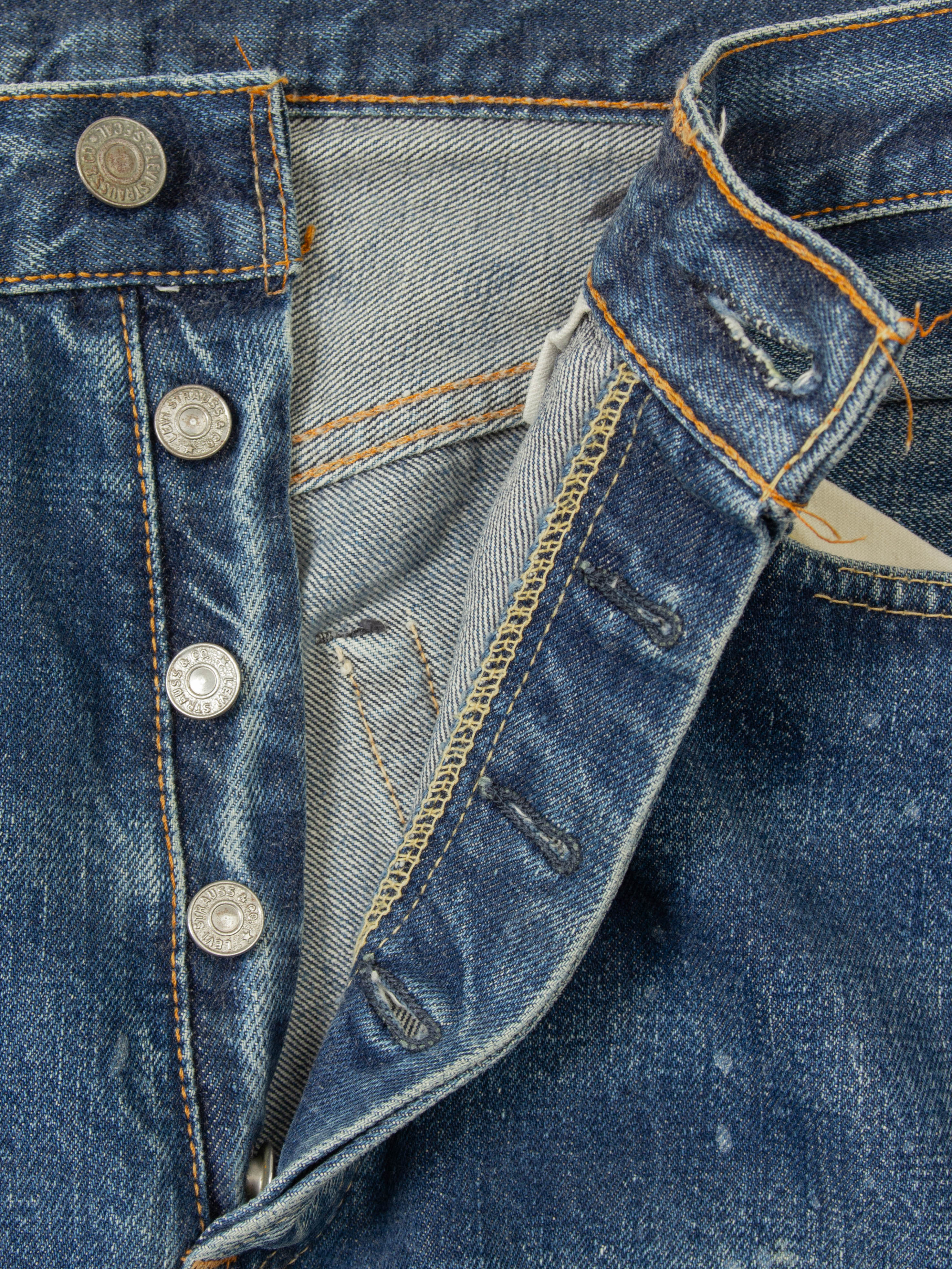 Vtg 1960s Levi's 501 Selvedge Big E Jeans (31x29) - Image 7