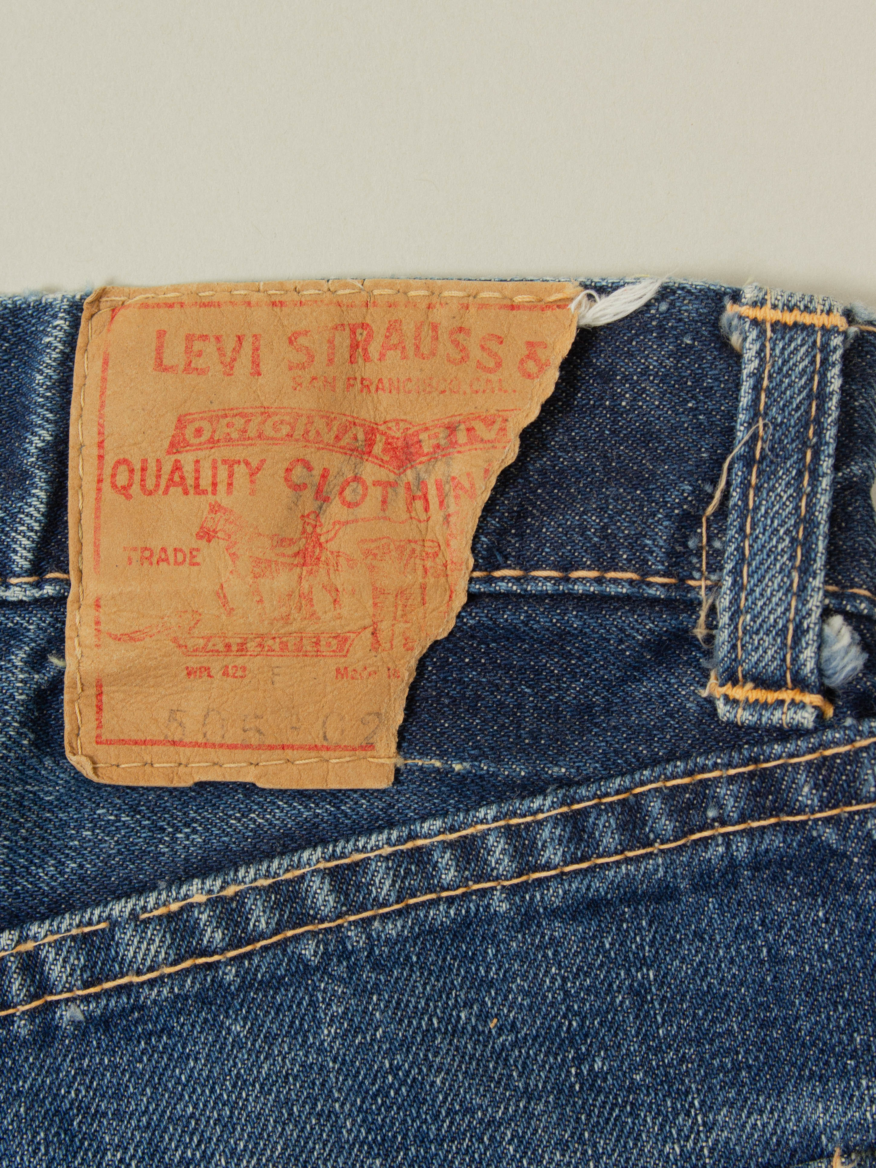 Vtg 1960s Levi's 505 Selvedge Big E Jeans (30x30) - Image 5