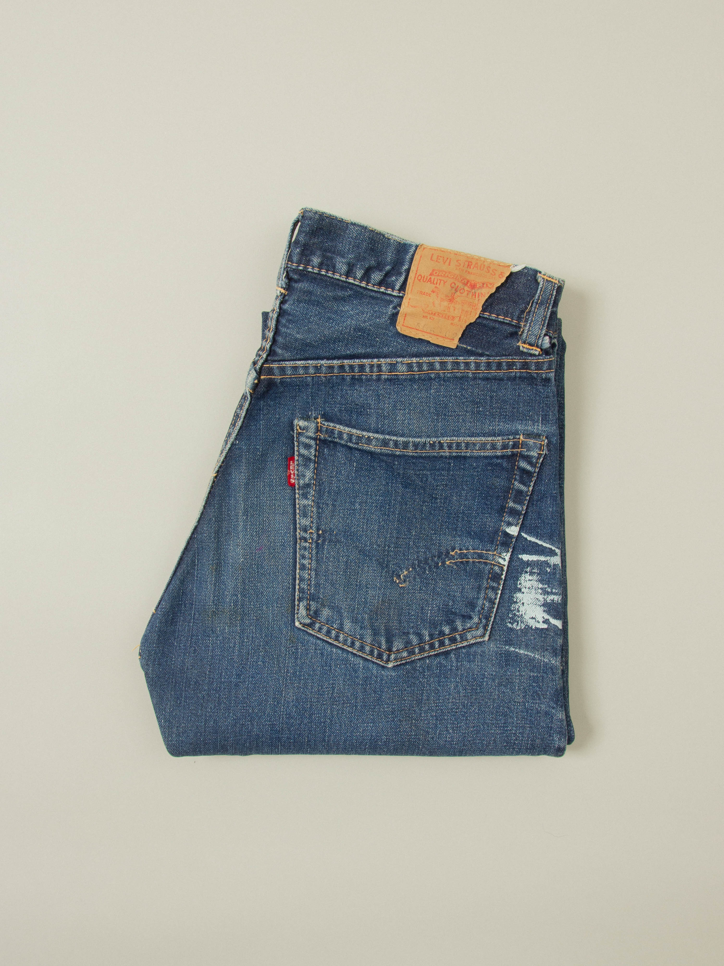 Vtg 1960s Levi's 505 Selvedge Big E Jeans (30x30) - Image 9