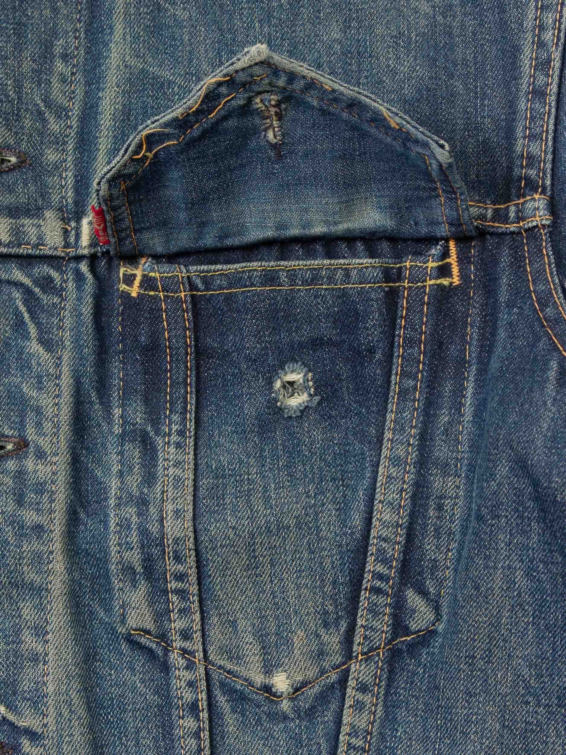 Vtg 1960s Levi's 557 Big E Denim Jacket (M) - Image 5