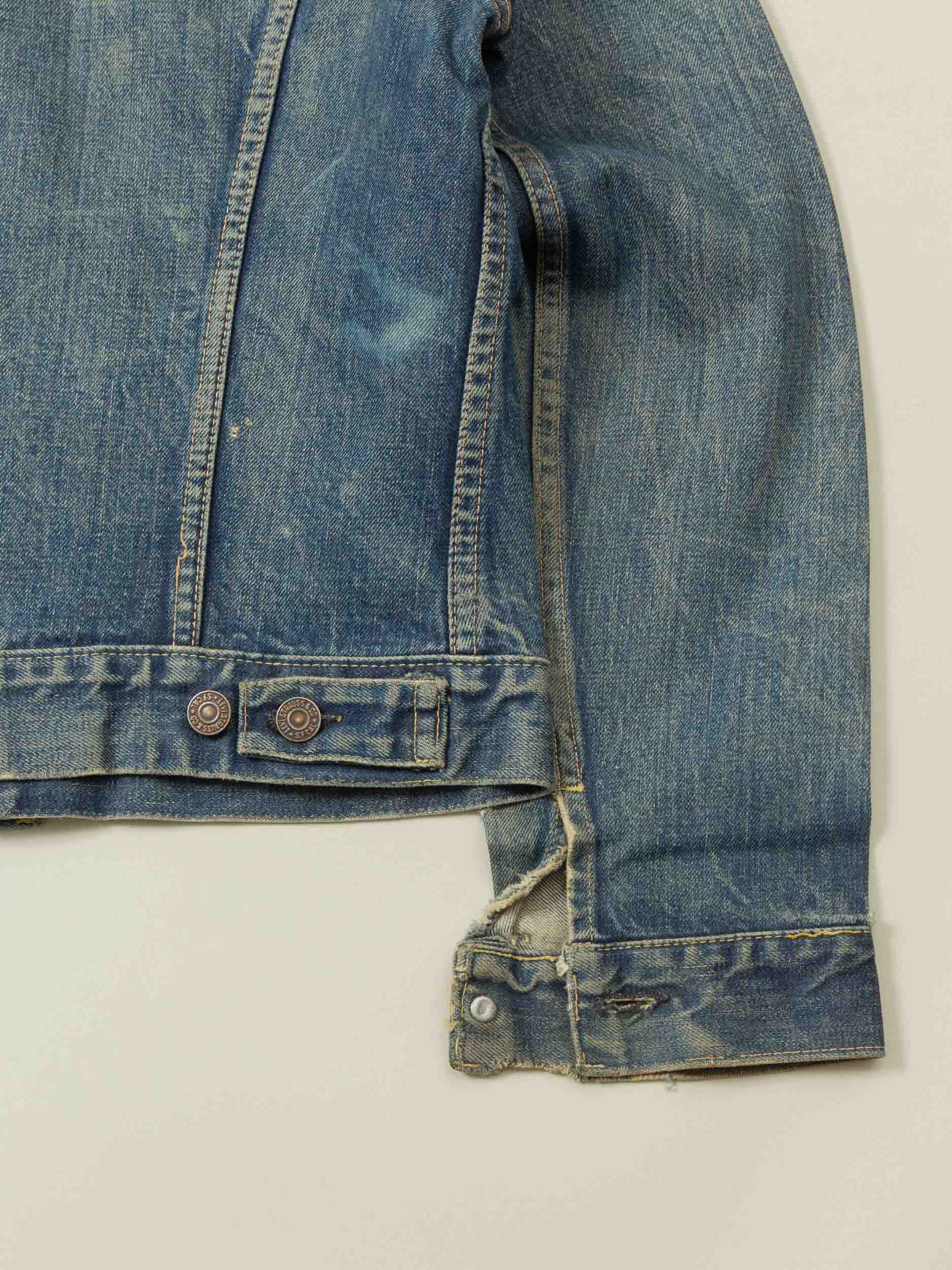 Vtg 1960s Levi's 557 Big E Denim Jacket (M) - Image 7