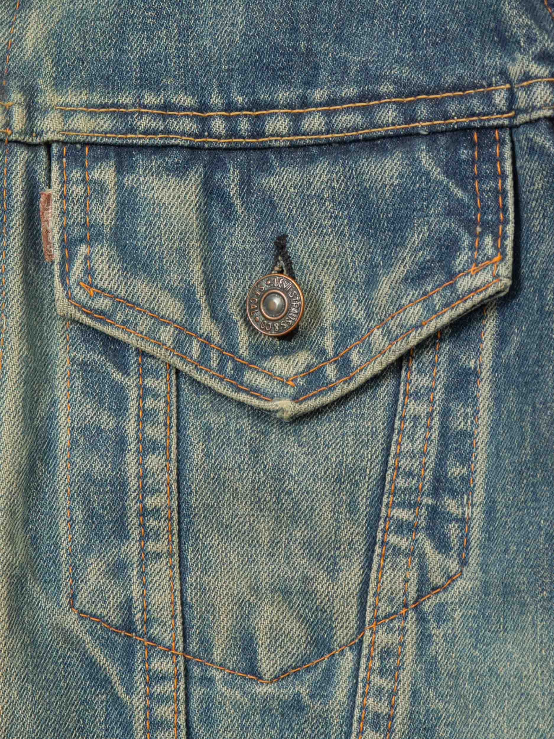 Vtg 1960s Levi's Big E Denim Trucker Jacket (M) - Image 3