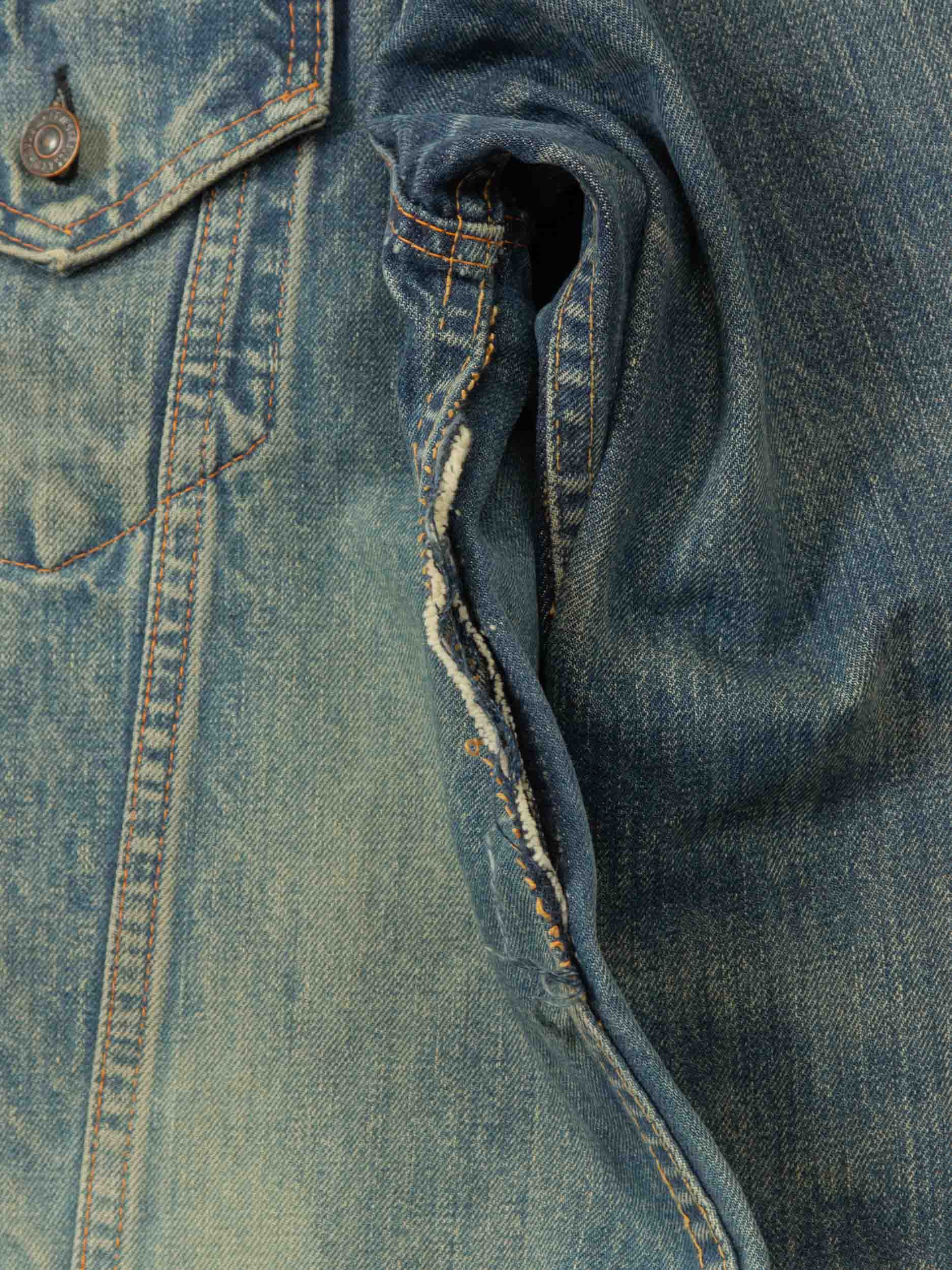 Vtg 1960s Levi's Big E Denim Trucker Jacket (M) - Image 5