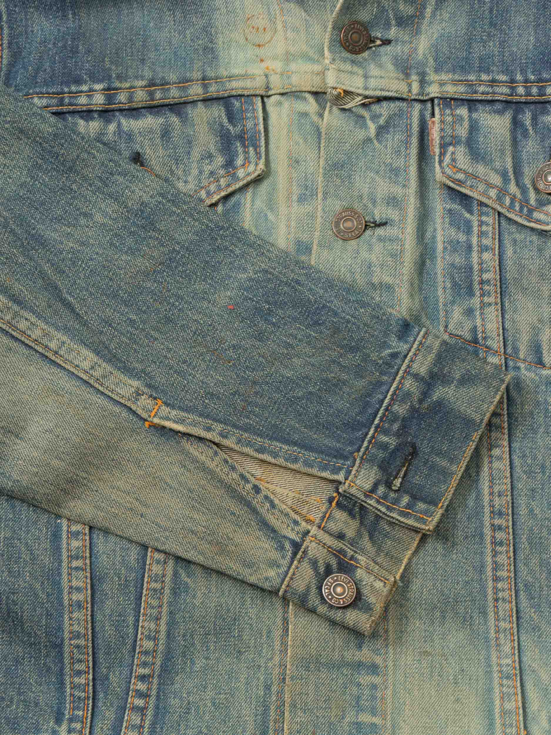 Vtg 1960s Levi's Big E Denim Trucker Jacket (M) - Image 6