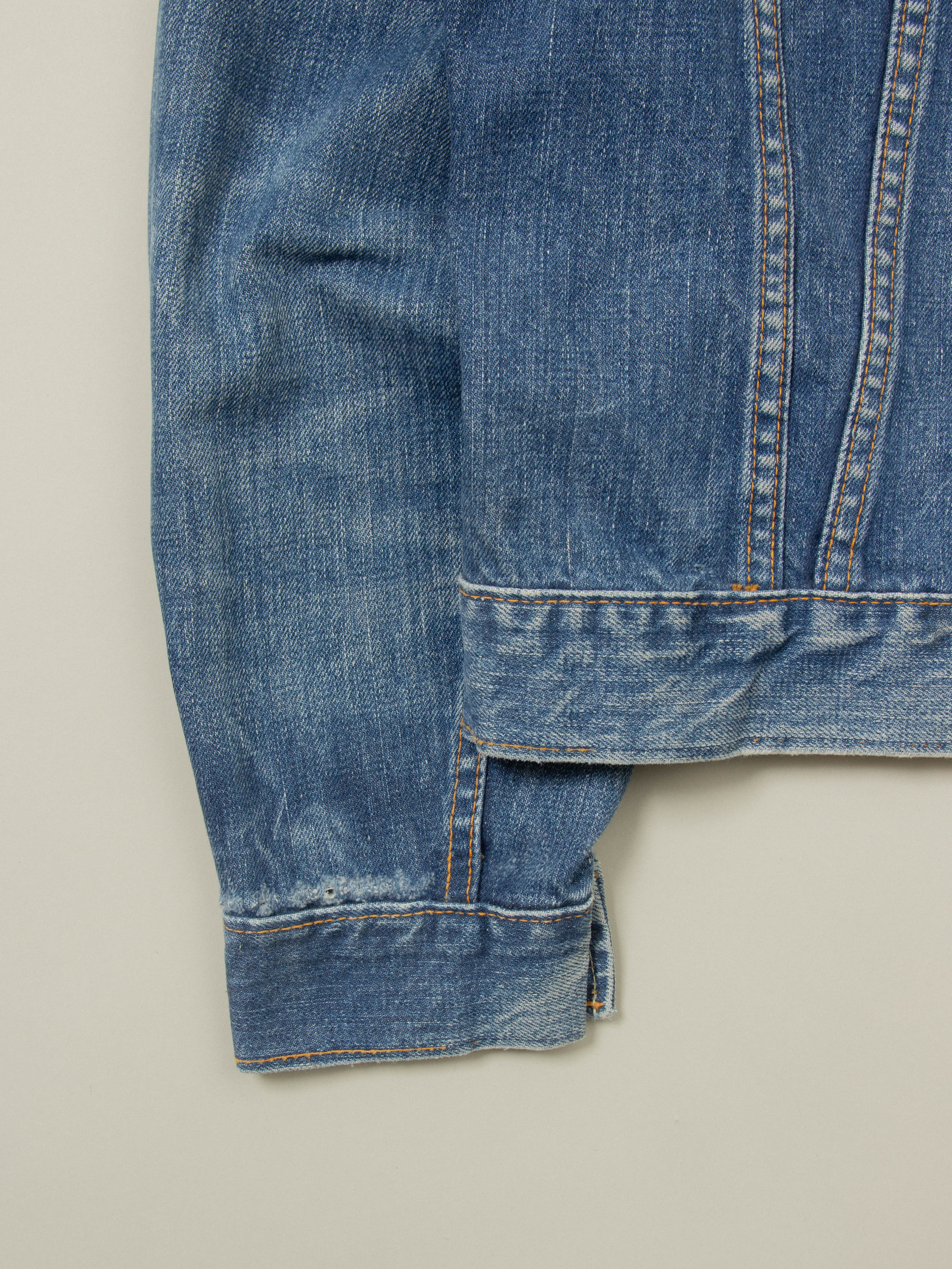 Vtg 1960s Levi's Big E Trucker Denim Jacket (S/M) - Image 6