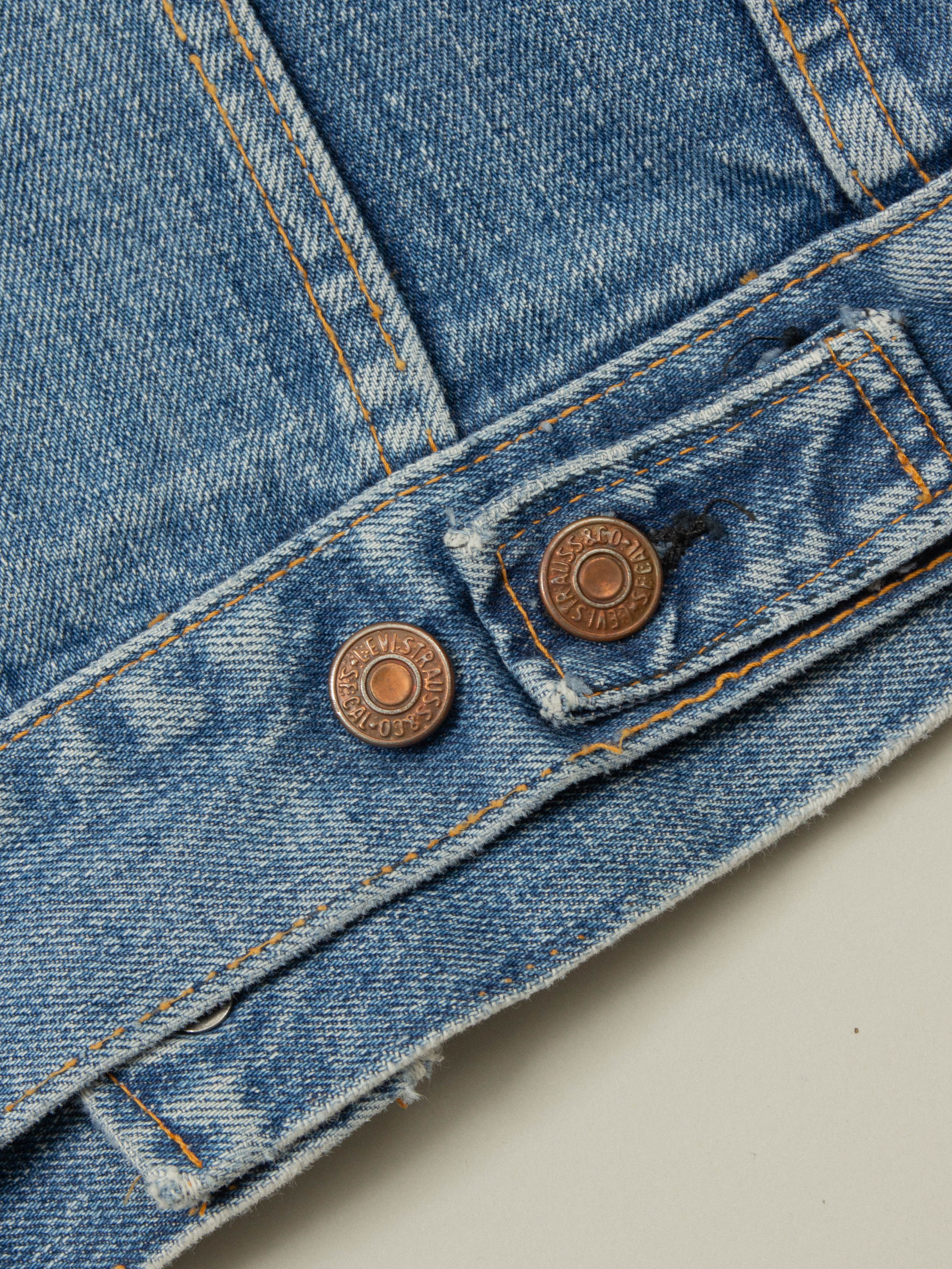 Vtg 1960s Levi's Big E Trucker Denim Jacket (XS) - Image 8