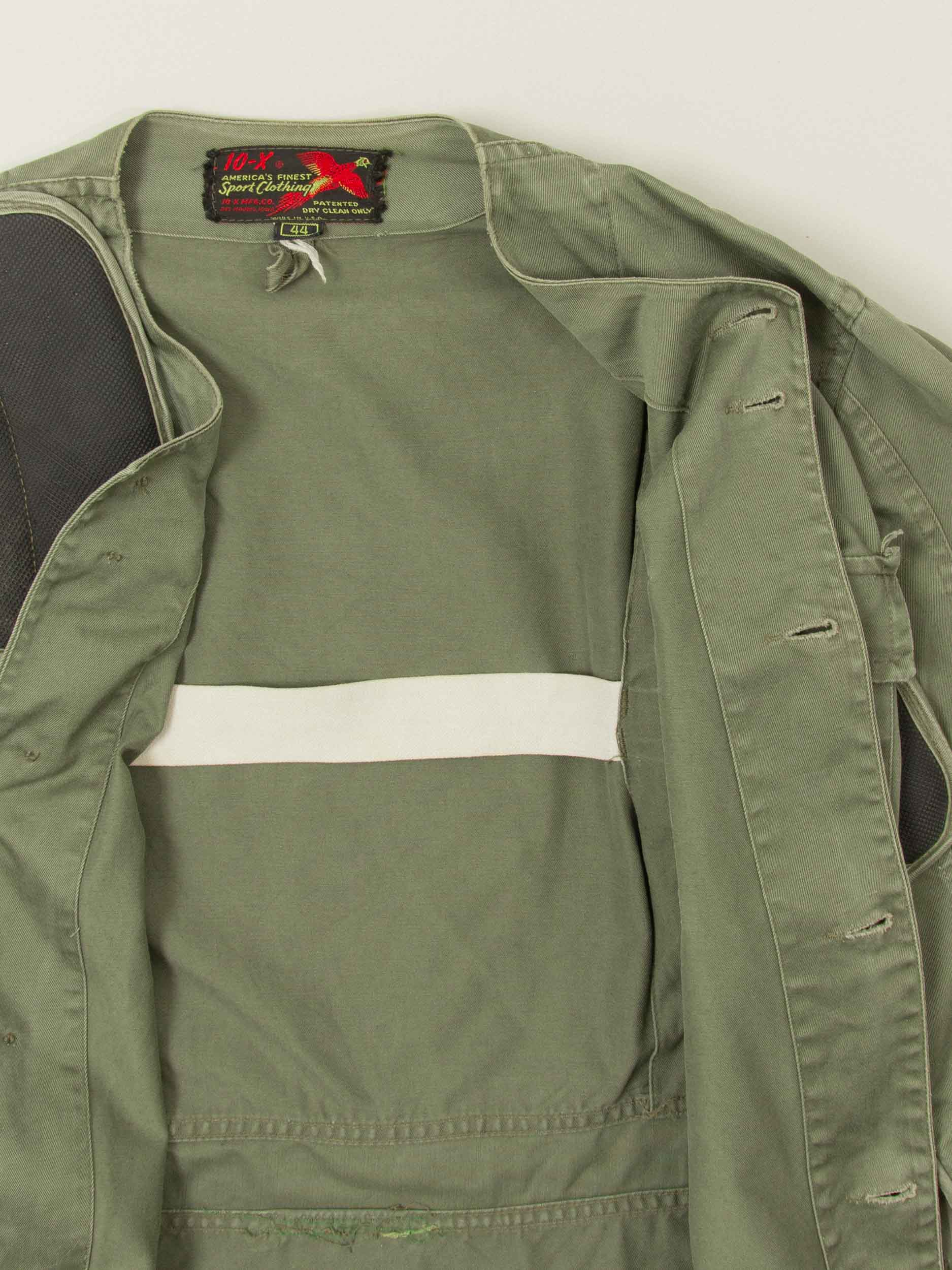 Vtg 1960s Padded Hunting Shooting Jacket – Made in USA (M/L) - Image 4